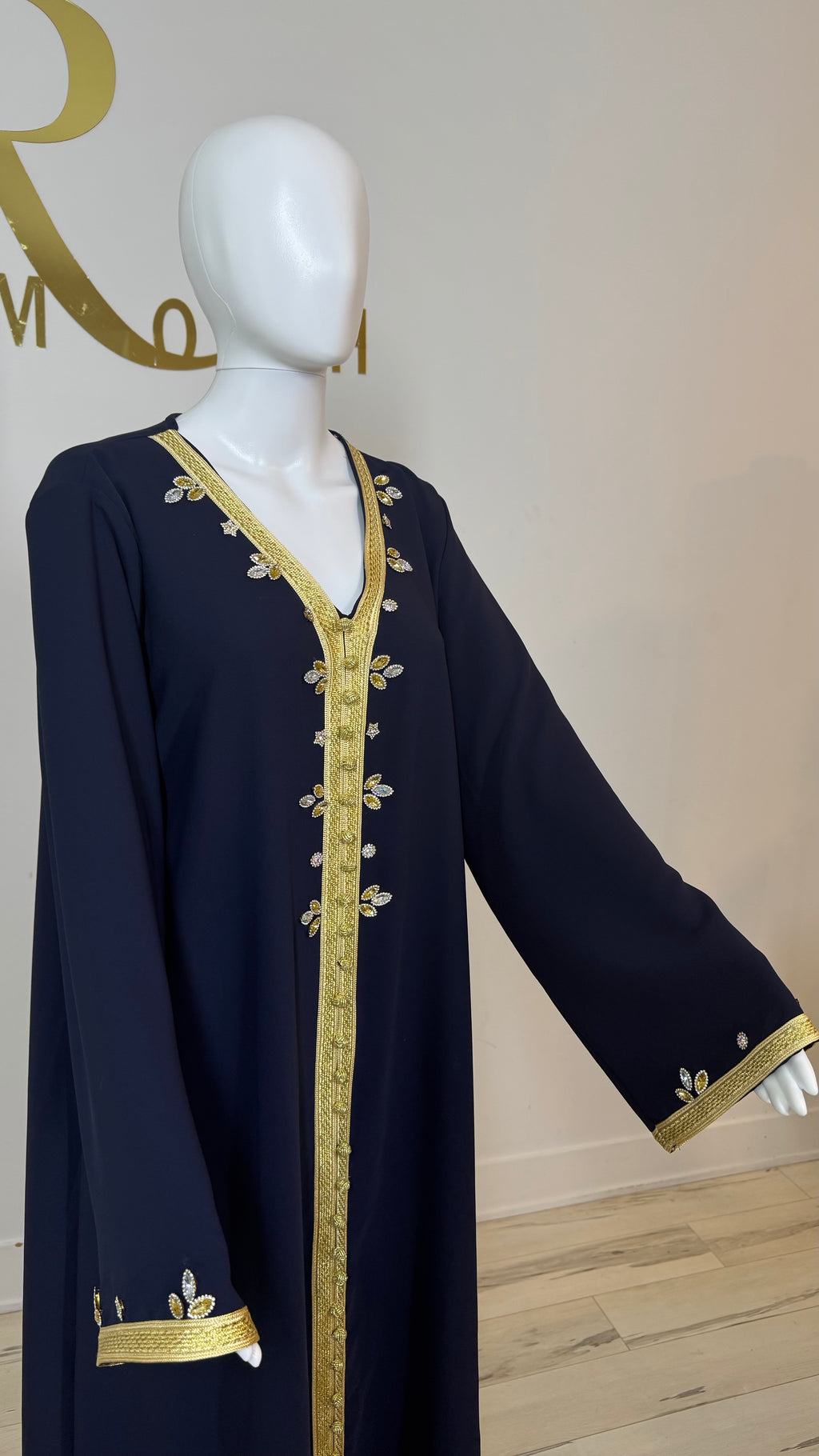 Rhinestone Moroccan Kaftan