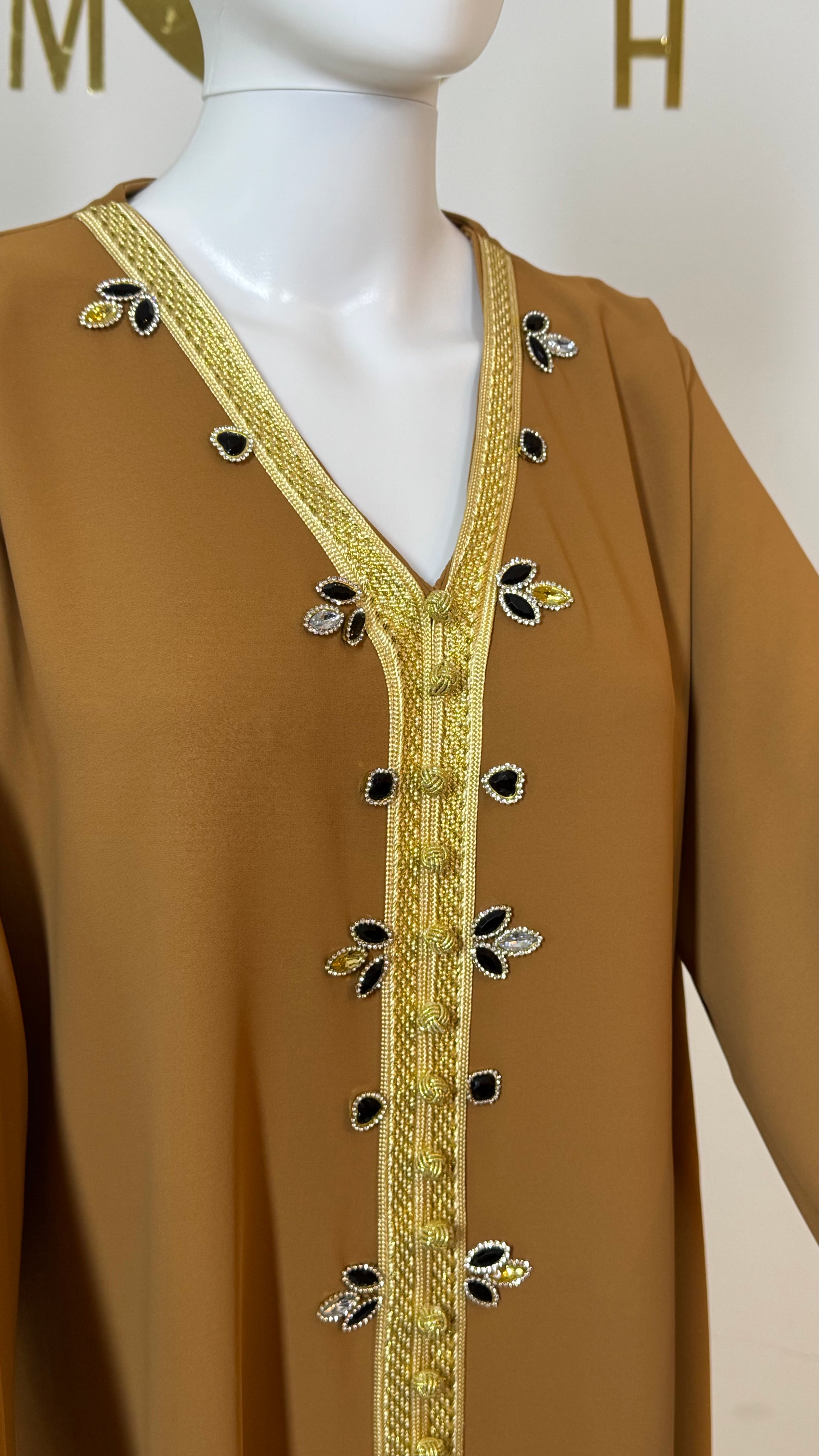 Rhinestone Moroccan Kaftan