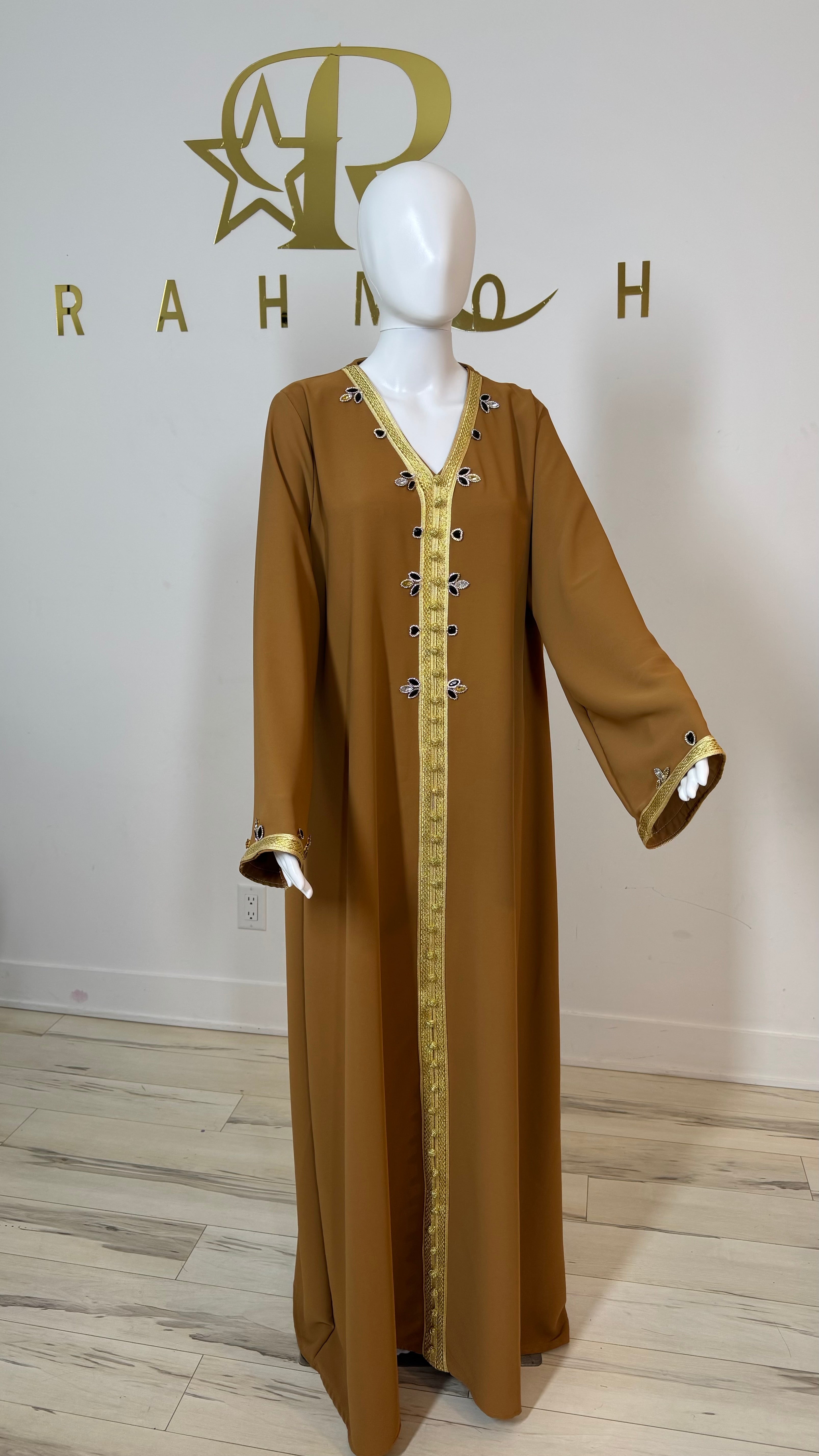 Rhinestone Moroccan Kaftan