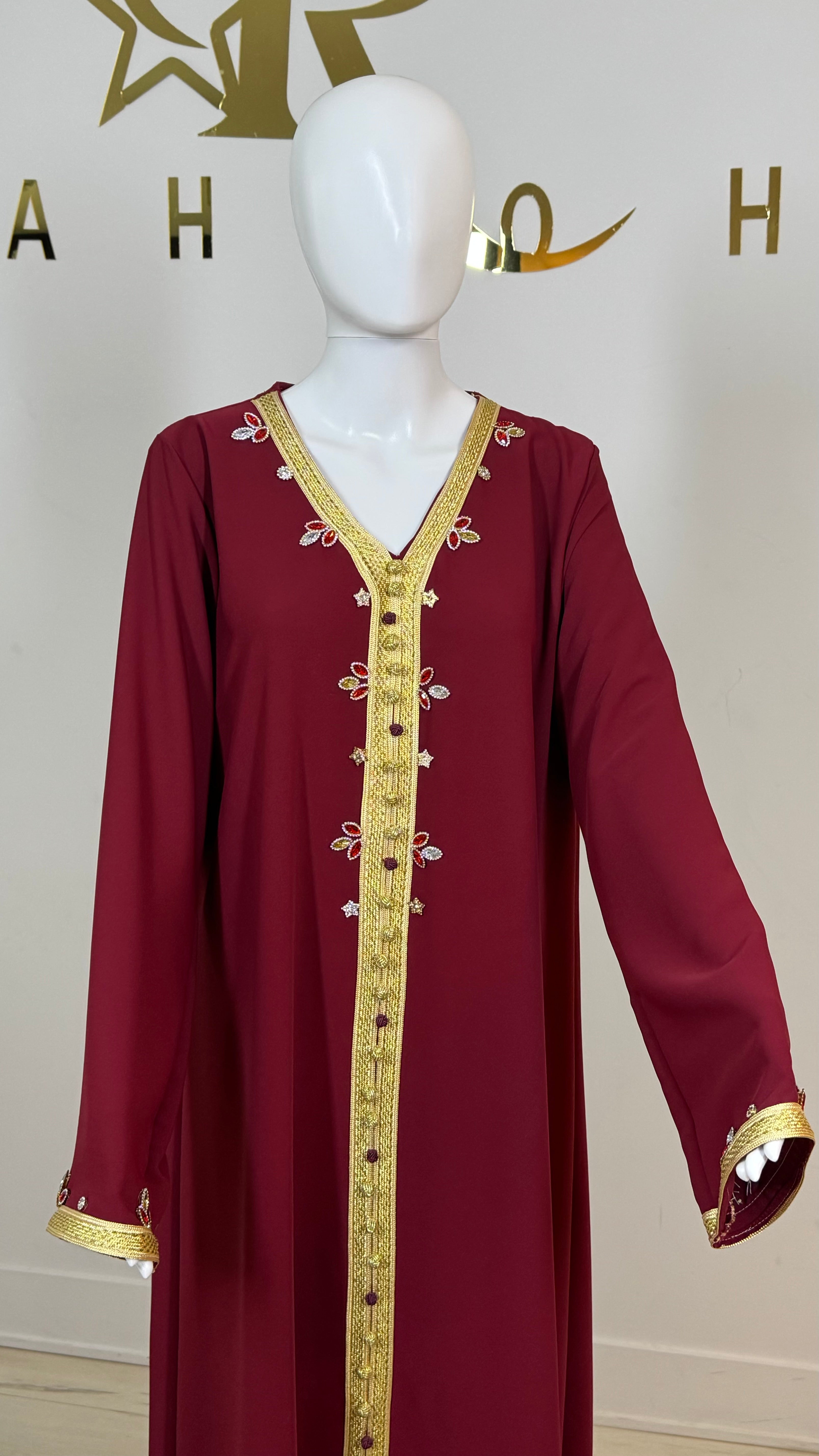 Rhinestone Moroccan Kaftan