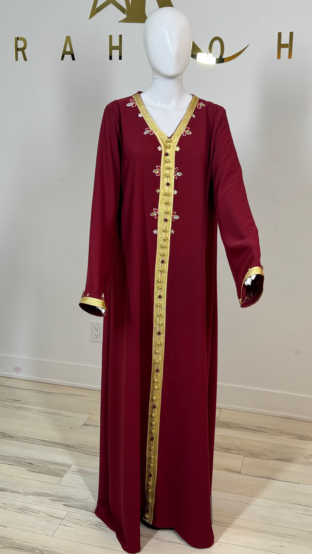 Rhinestone Moroccan Kaftan