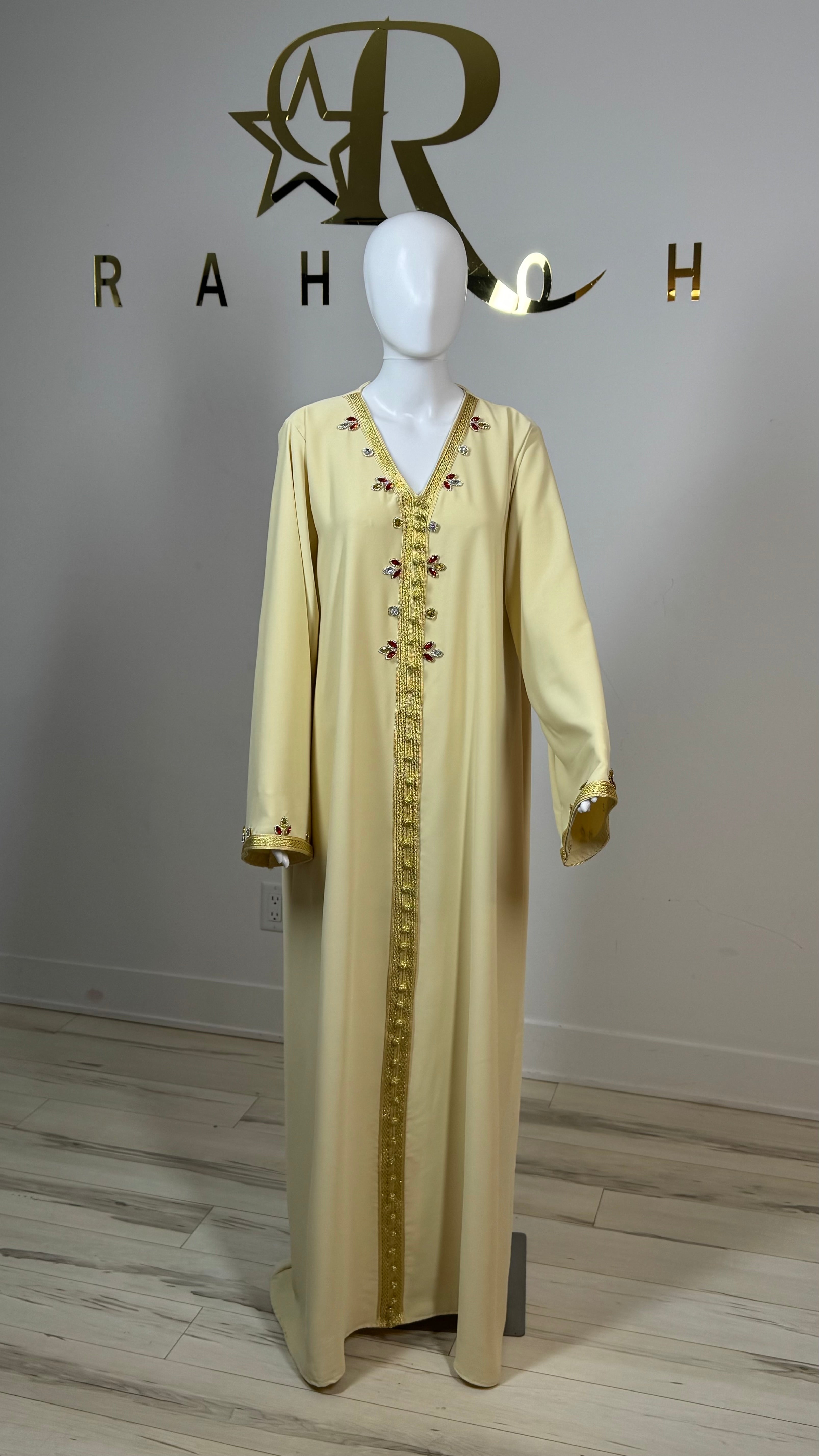 Rhinestone Moroccan Kaftan