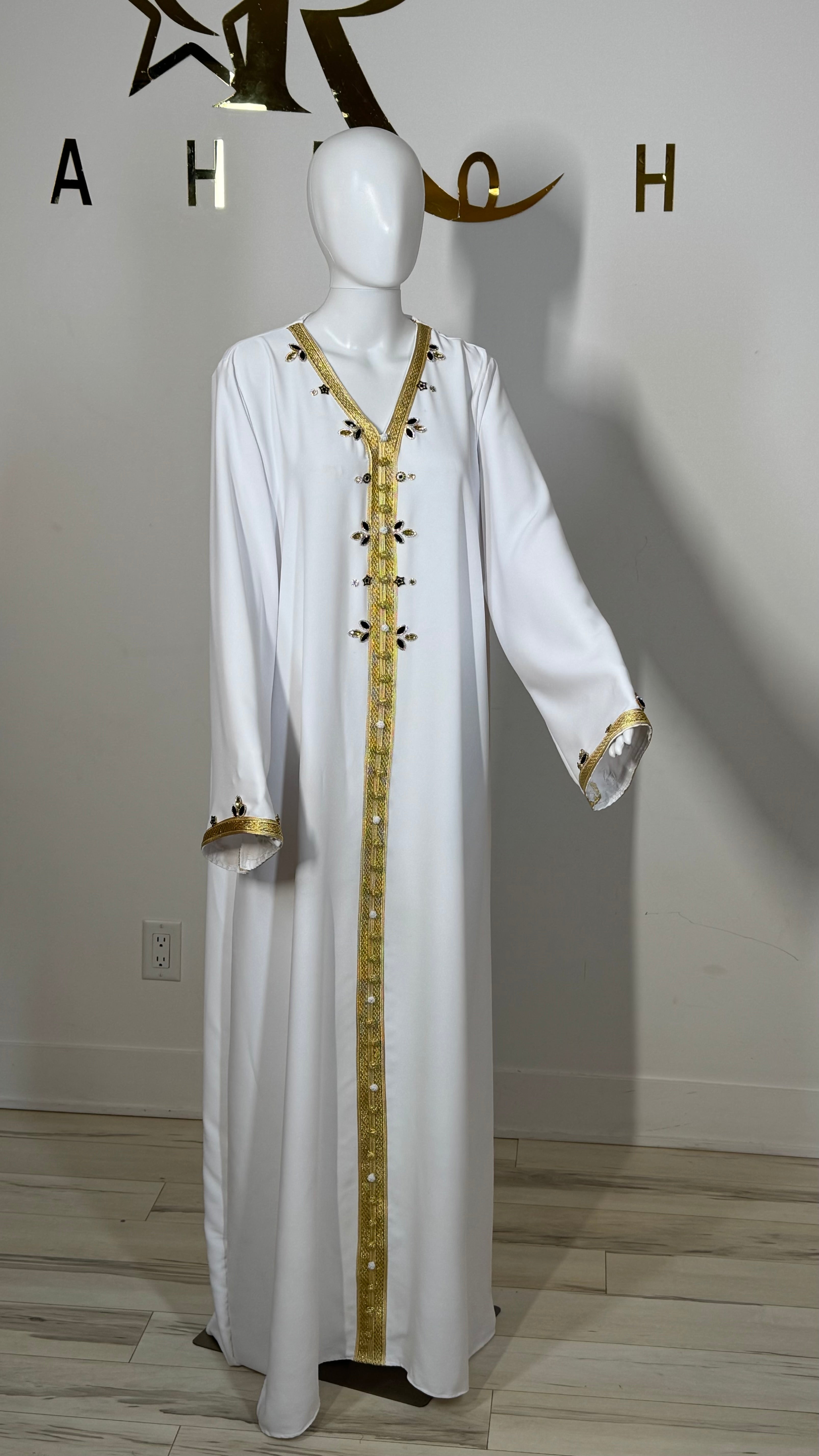 Rhinestone Moroccan Kaftan
