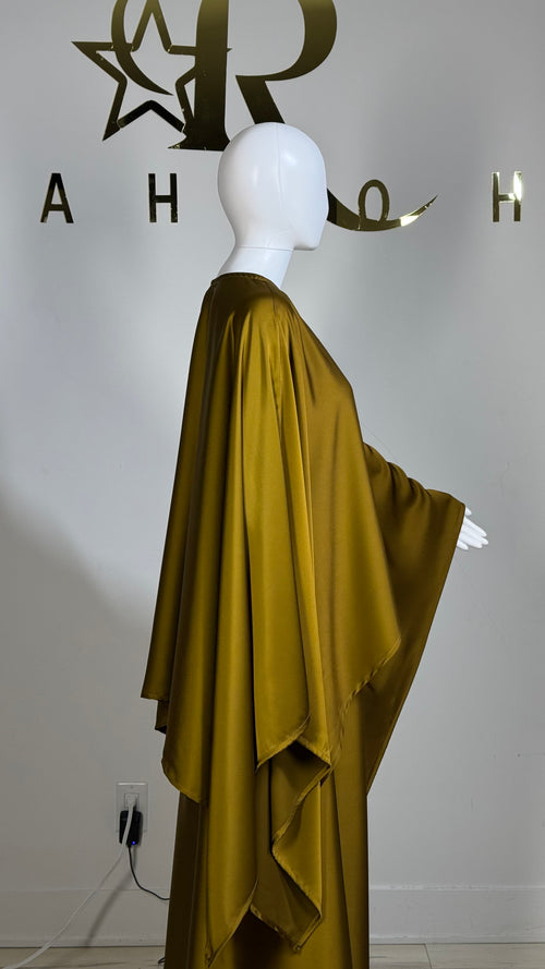 Cape Blouse & Flowy Skirt Set