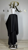 Cape Blouse & Flowy Skirt Set