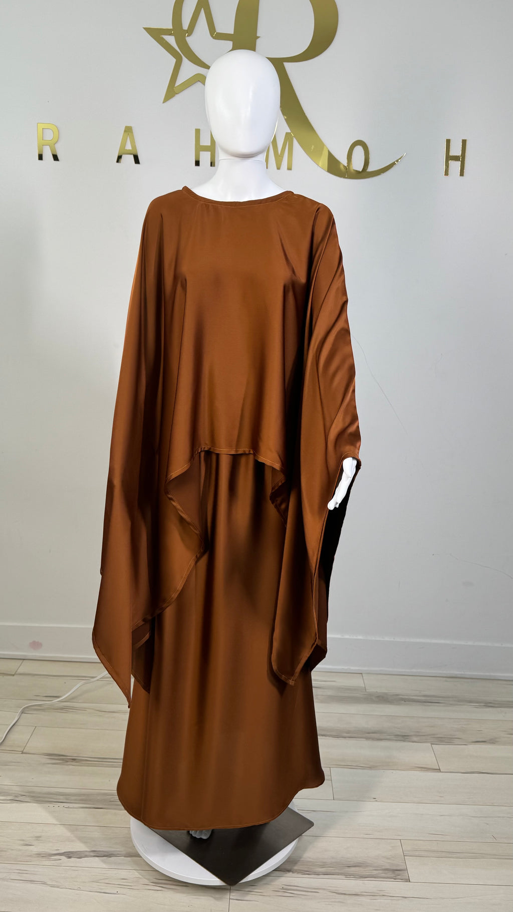 Cape Blouse & Flowy Skirt Set