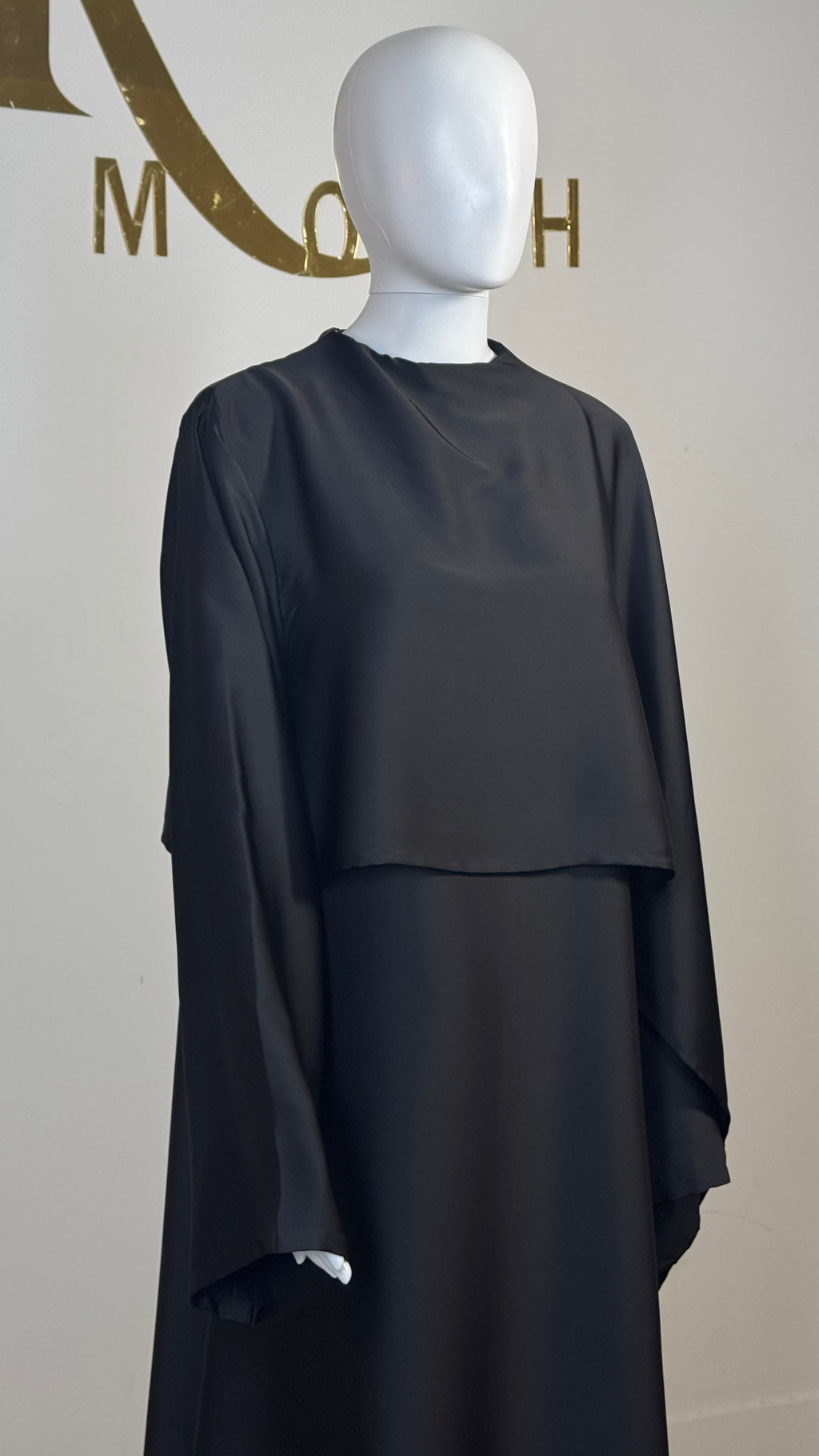 One-Sided Cape Dress