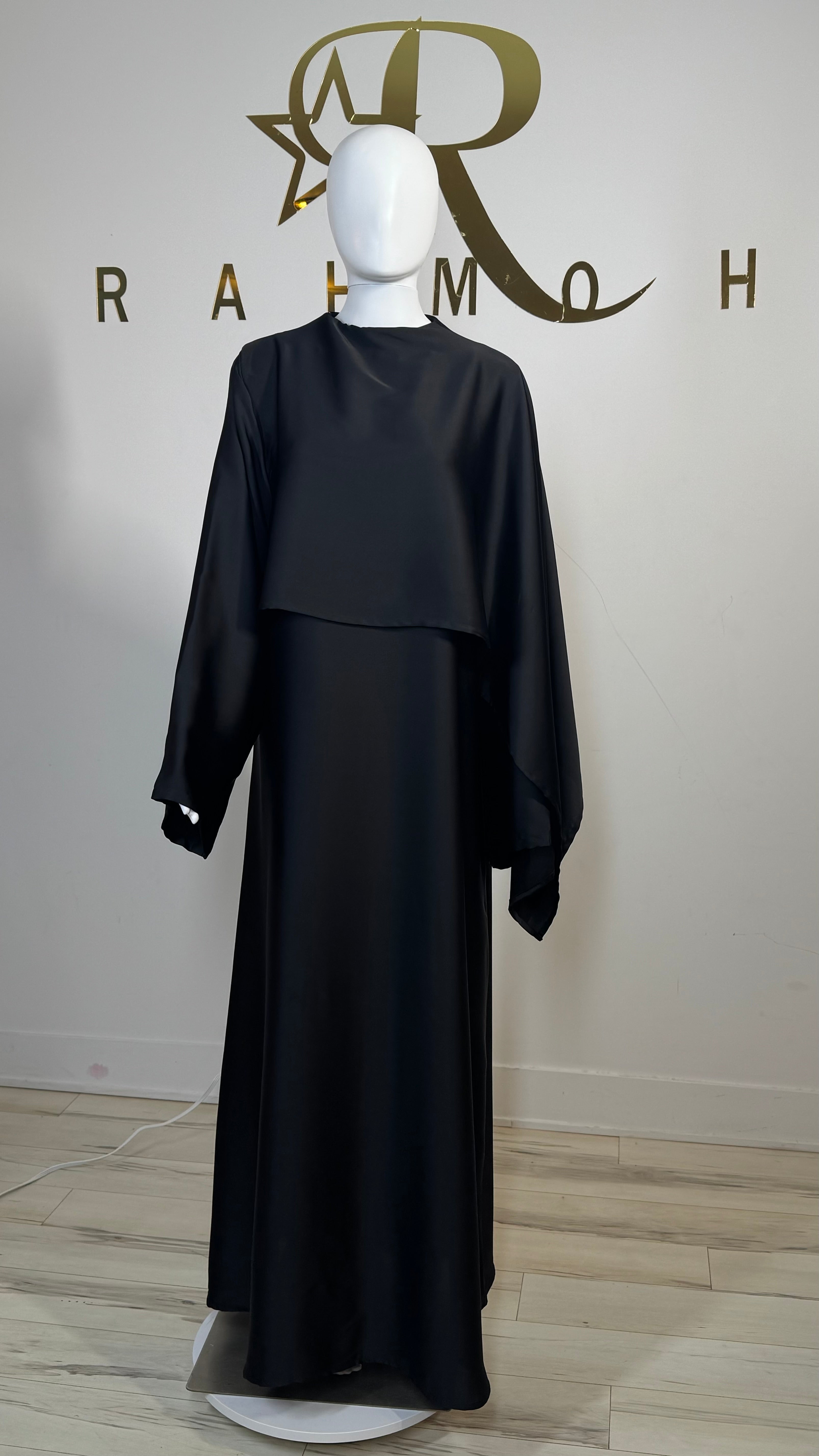 One-Sided Cape Dress