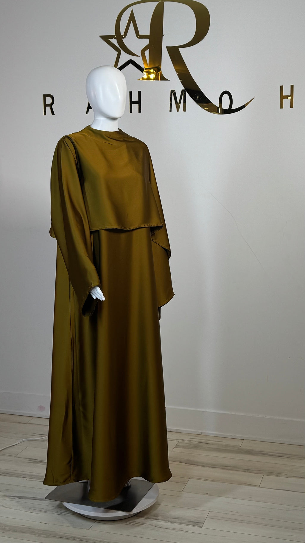 One-Sided Cape Dress