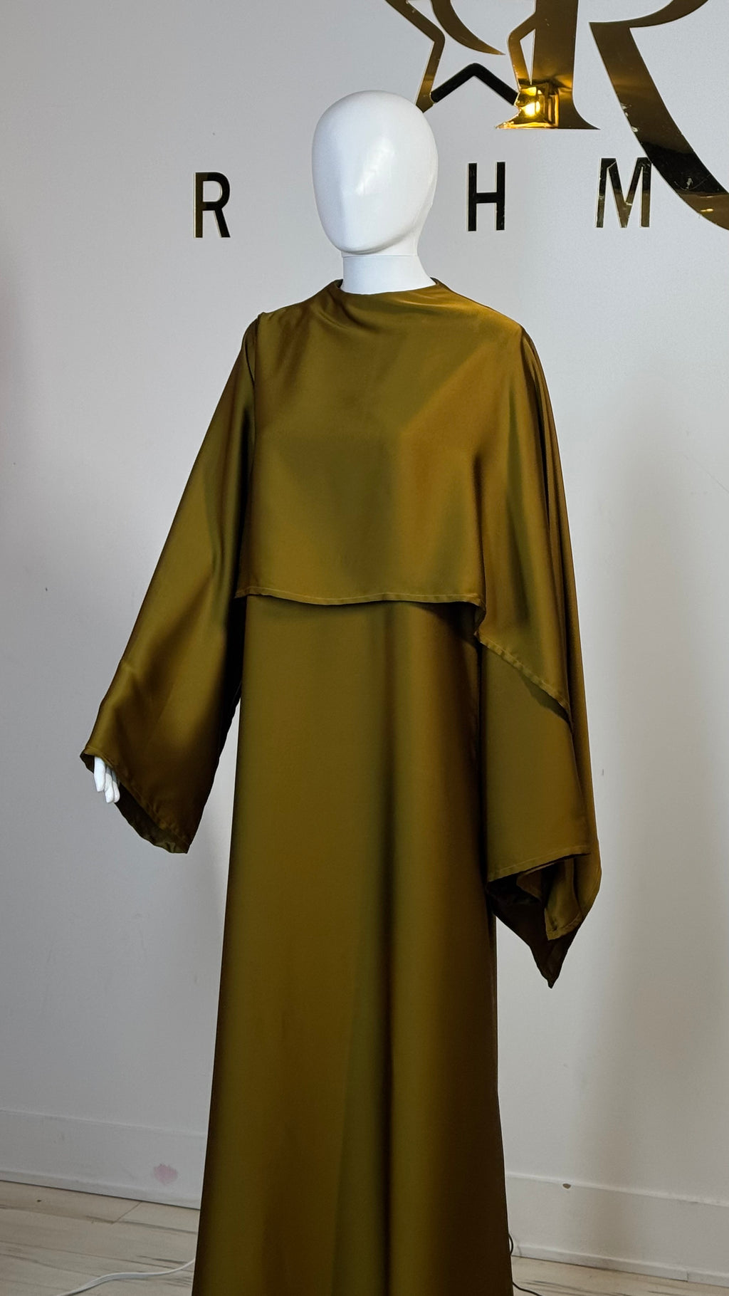 One-Sided Cape Dress