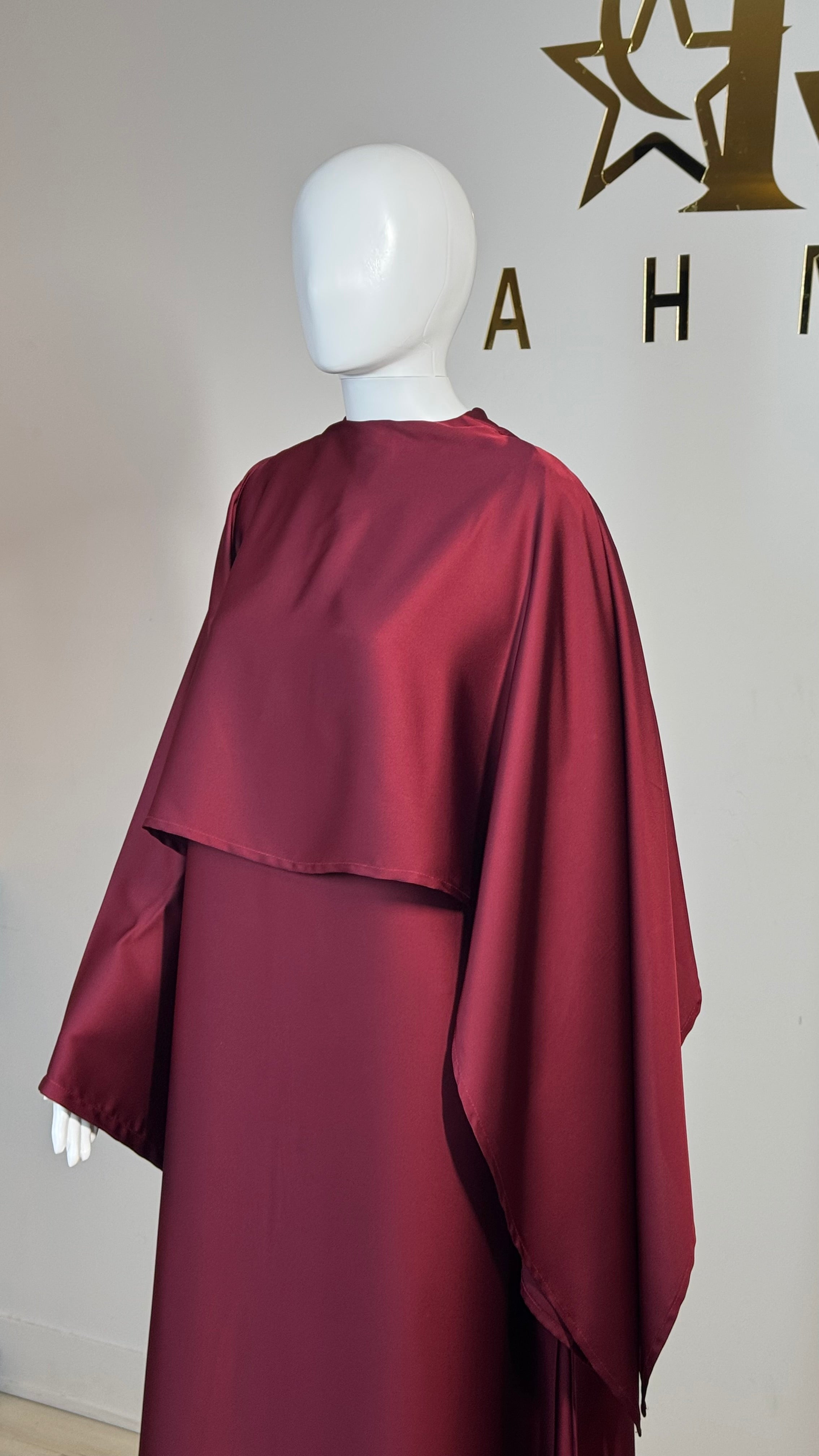 One-Sided Cape Dress