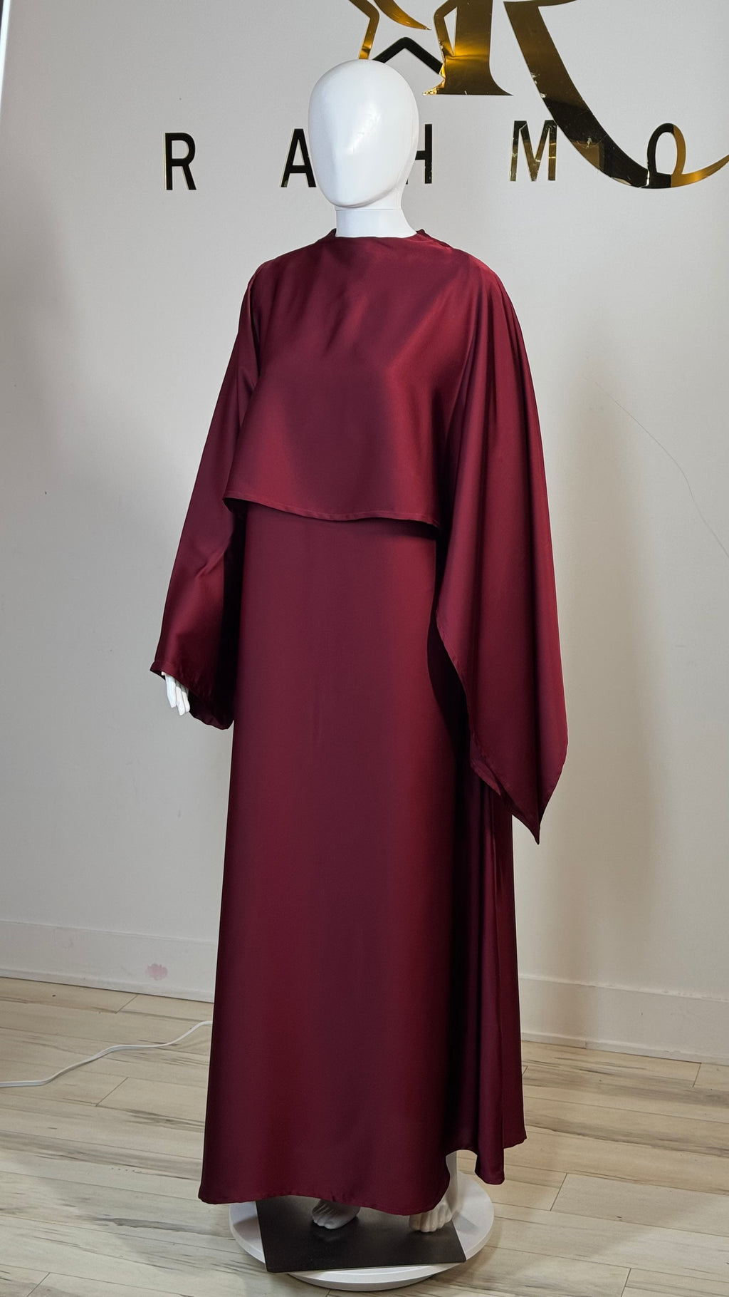 One-Sided Cape Dress