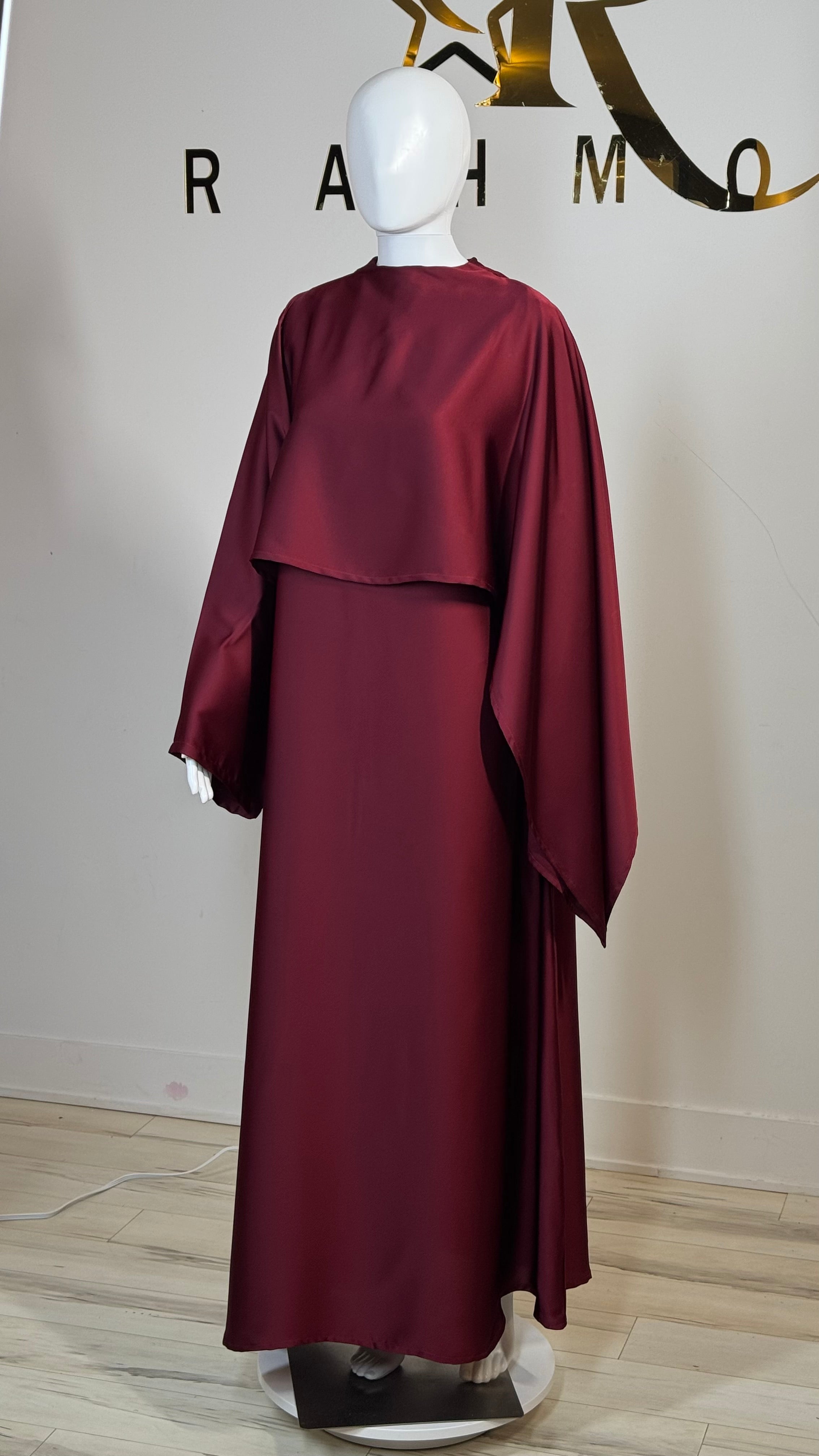 One-Sided Cape Dress