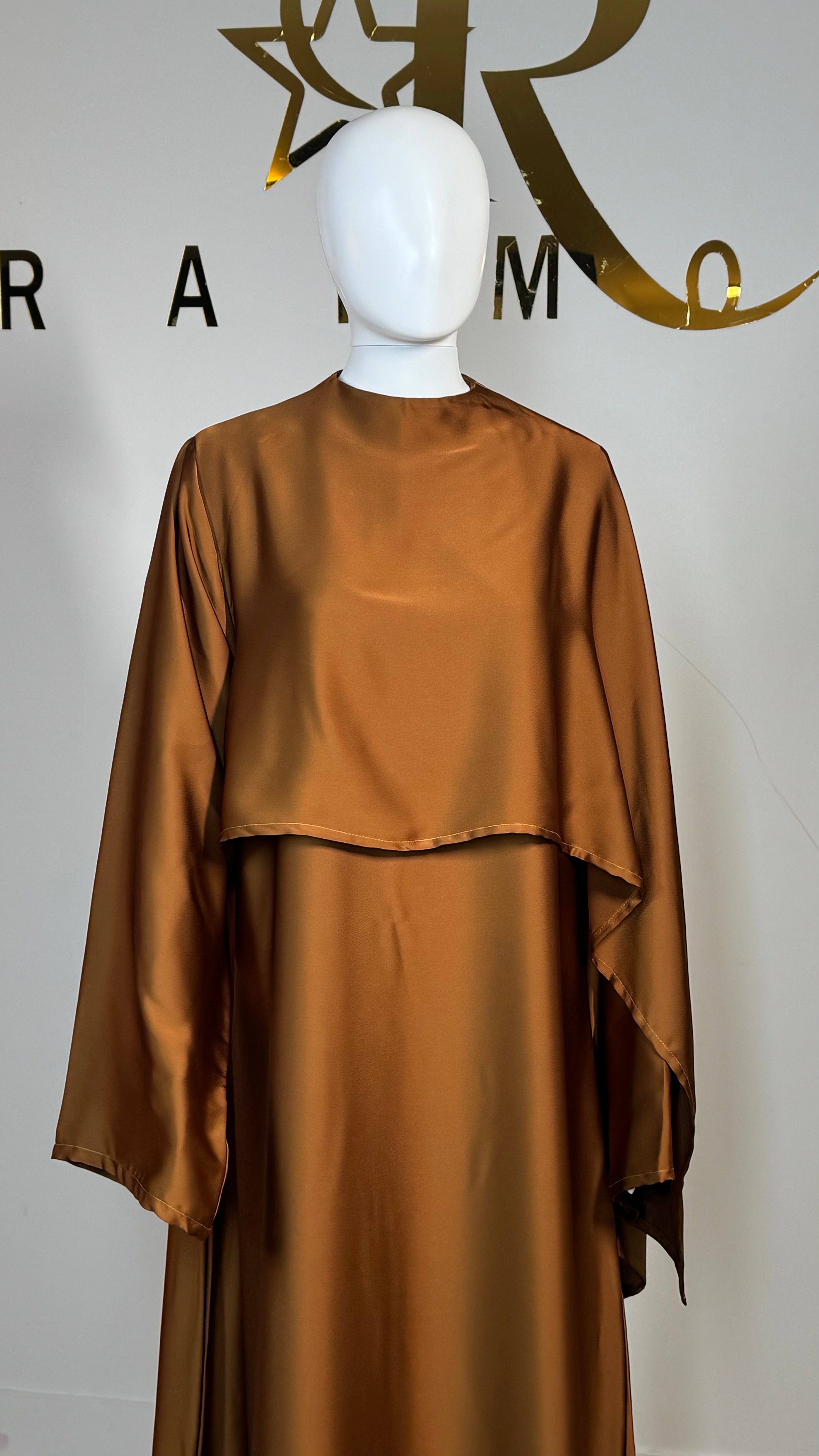 One-Sided Cape Dress