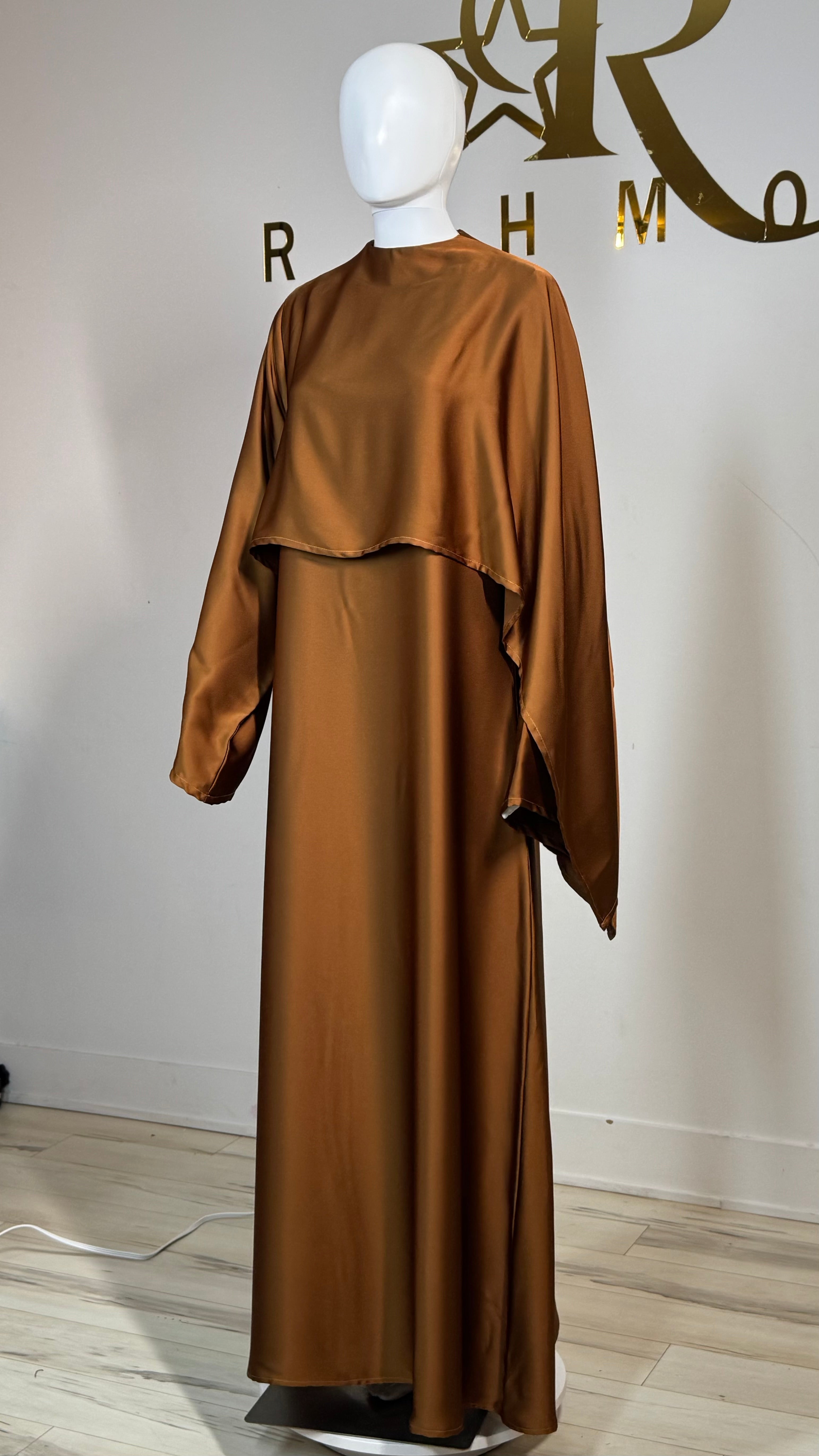 One-Sided Cape Dress