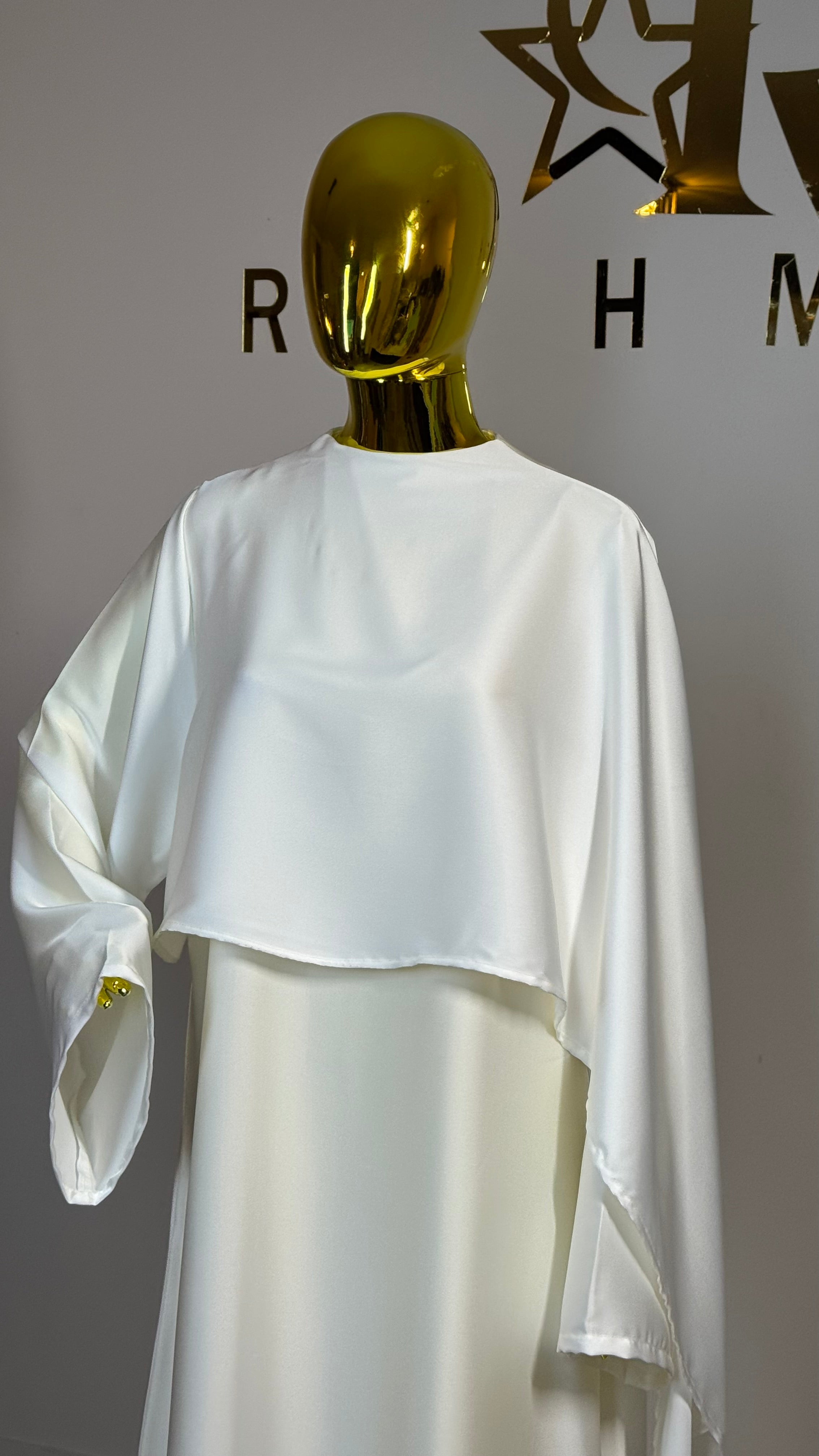 One-Sided Cape Dress
