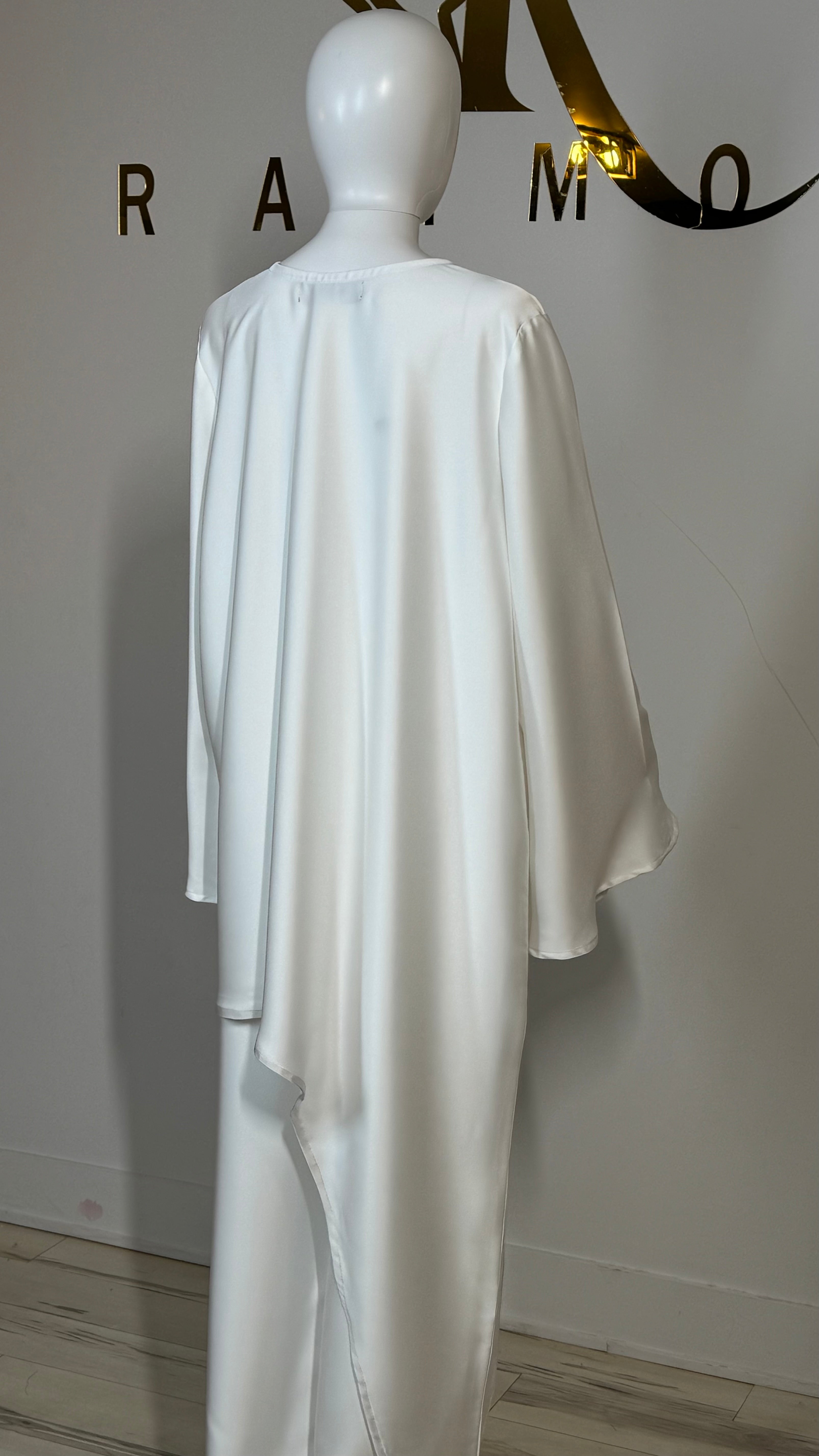 Asymmetric Satin Silk Co-ord Set