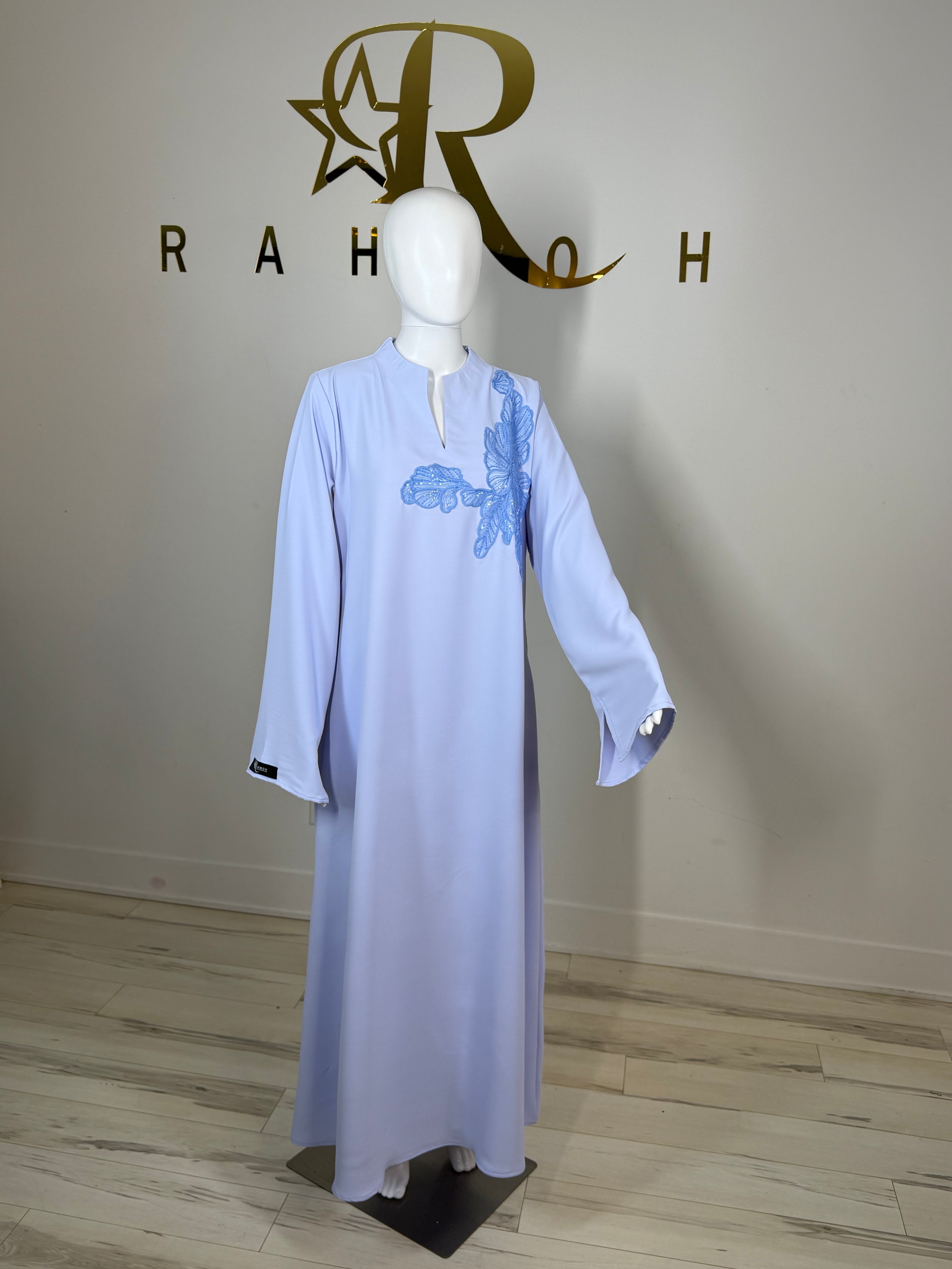 Lace Trim Abaya