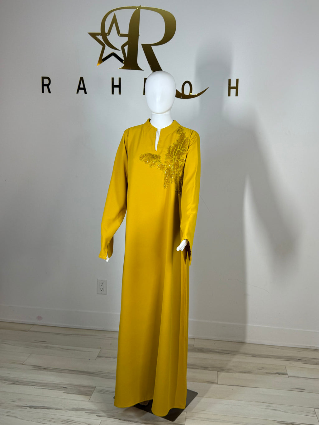 Lace Trim Abaya
