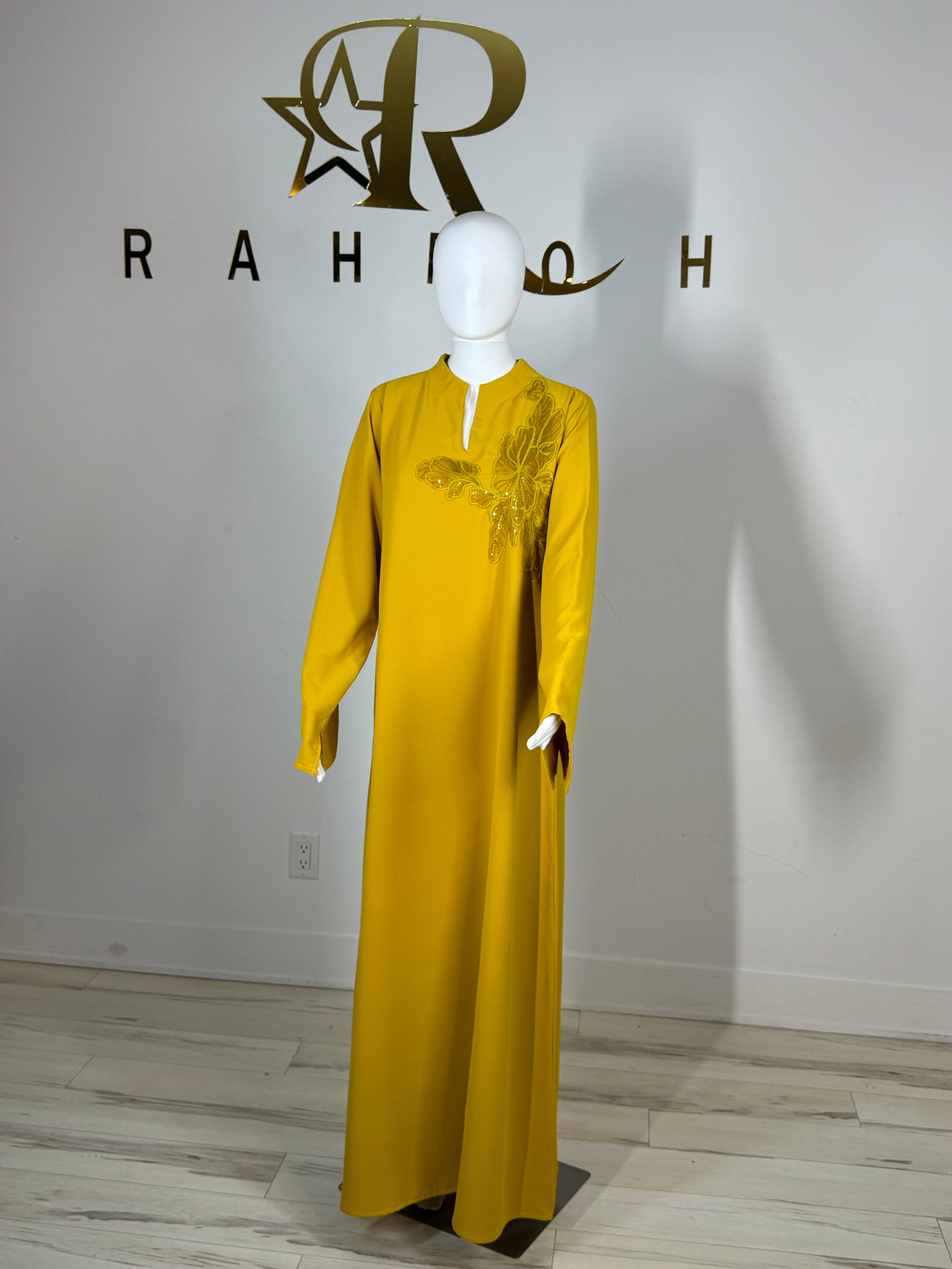 Lace Trim Abaya
