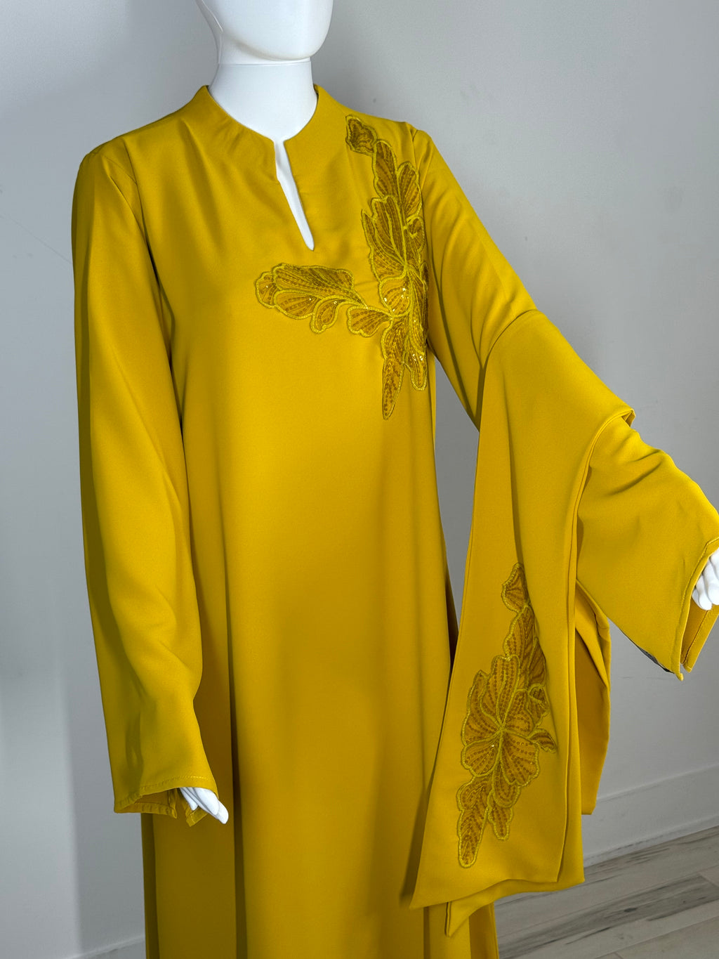 Lace Trim Abaya