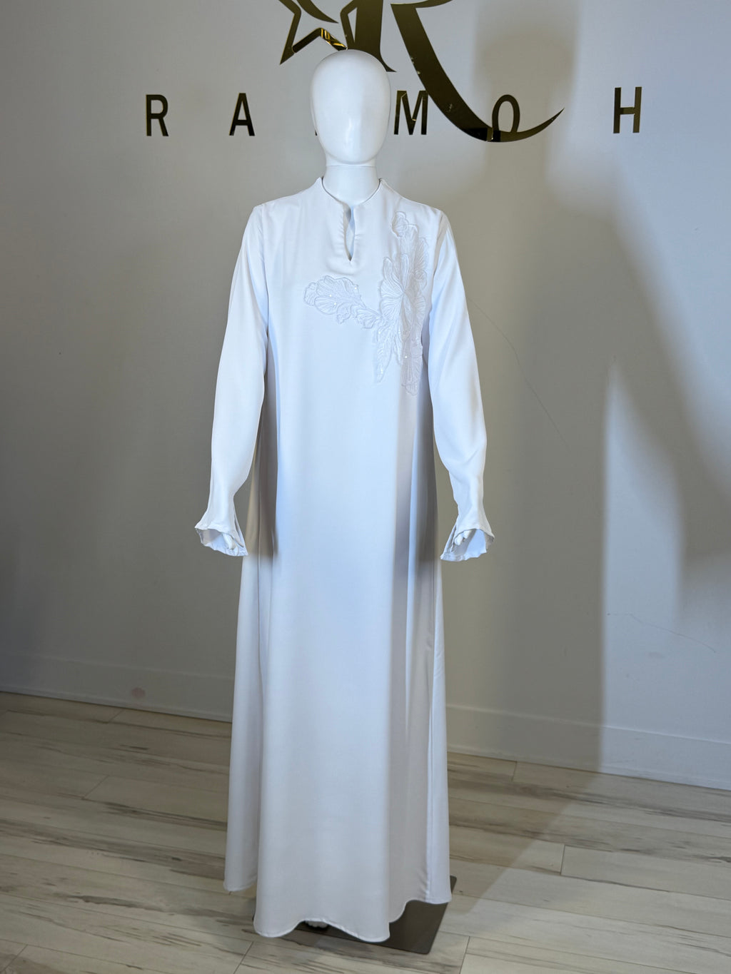 Lace Trim Abaya