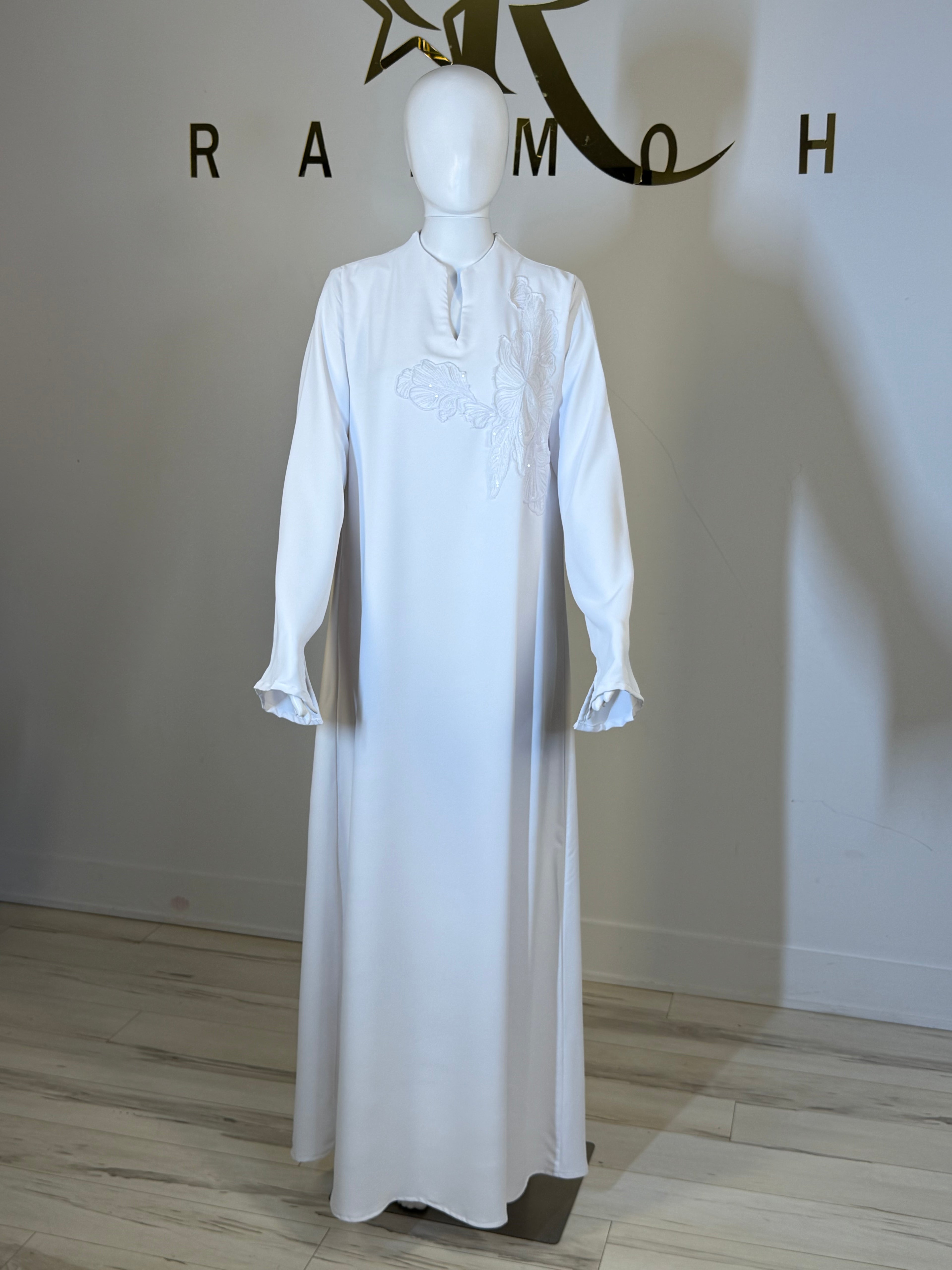 Lace Trim Abaya