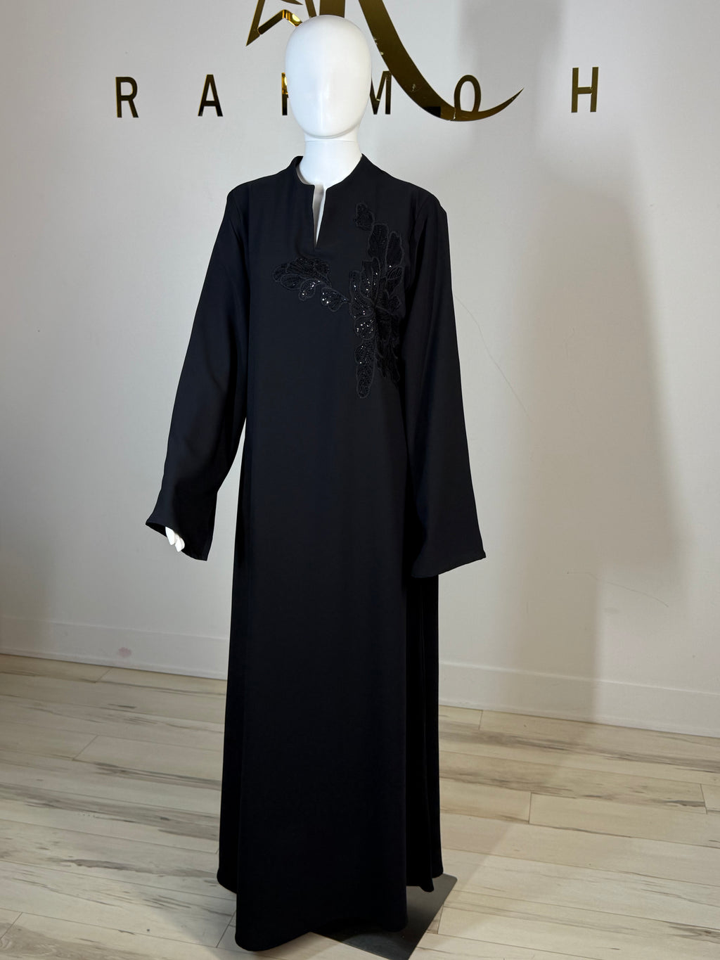 Lace Trim Abaya