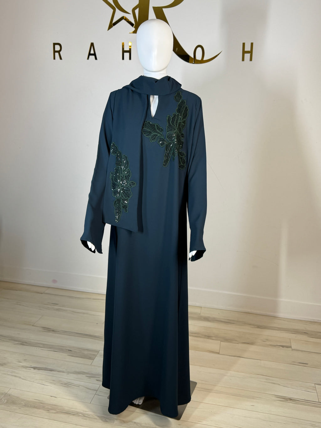 Lace Trim Abaya