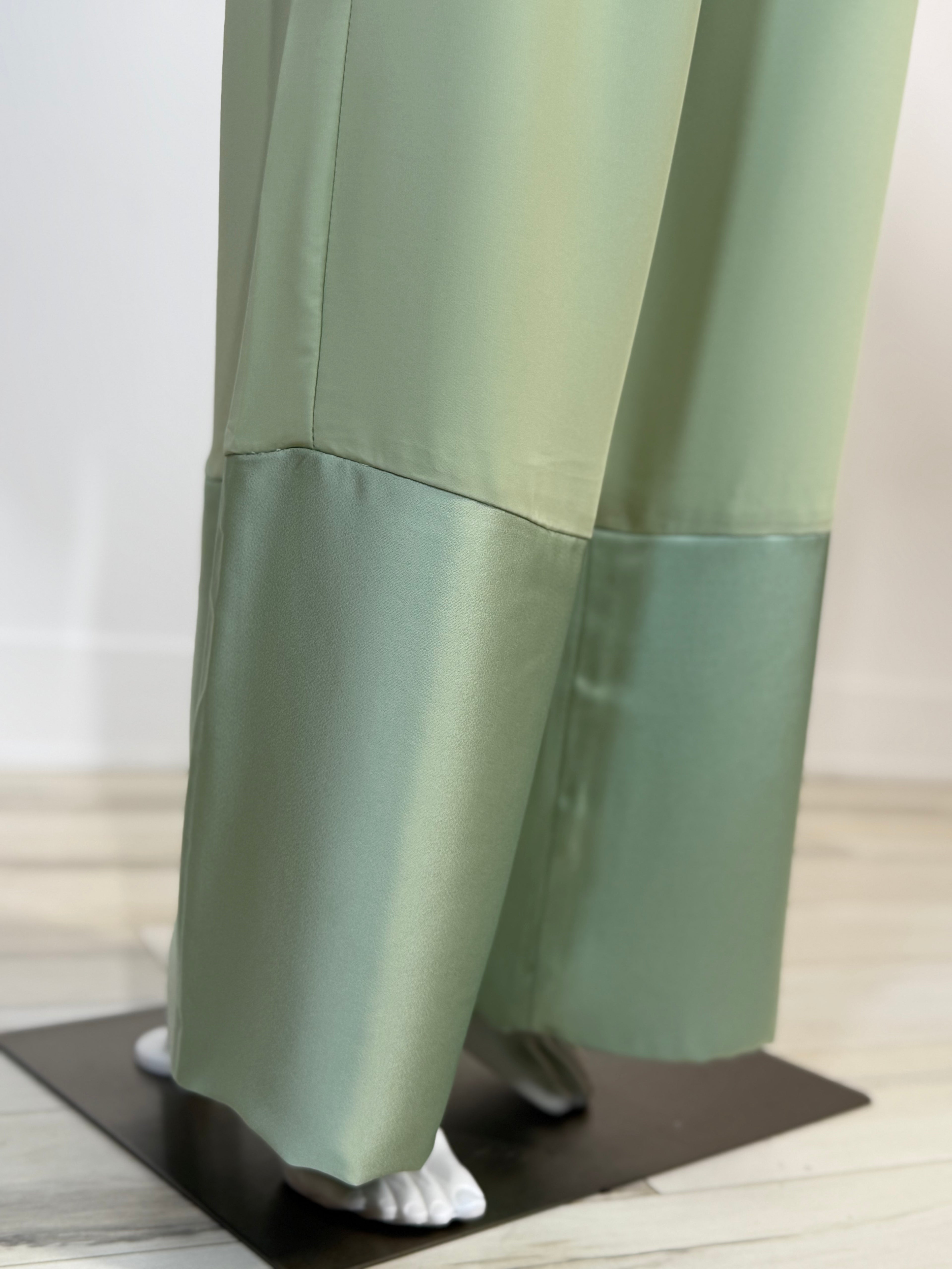 Satin Trim Tunic & Pant Set