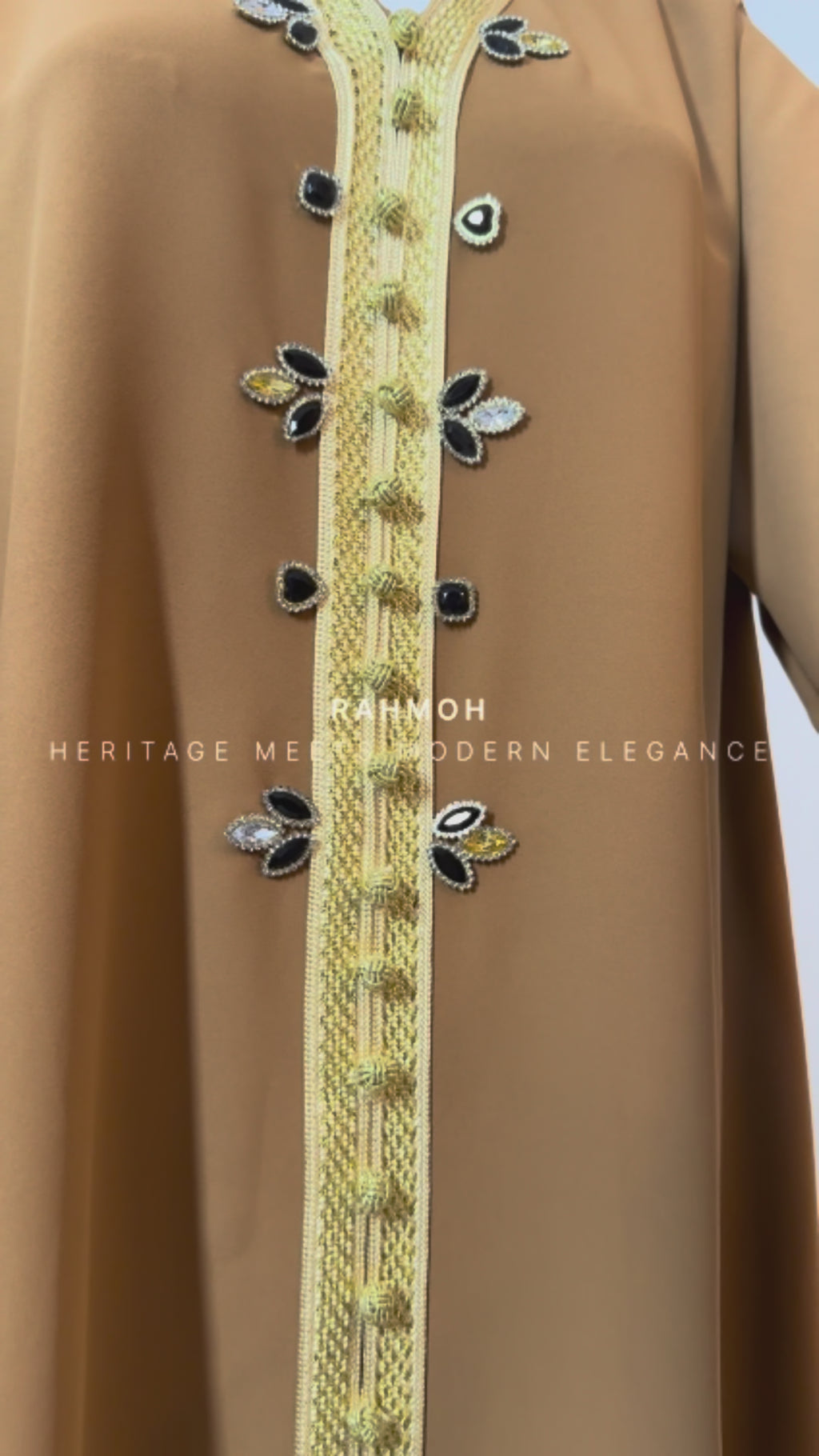 Rhinestone Moroccan Kaftan