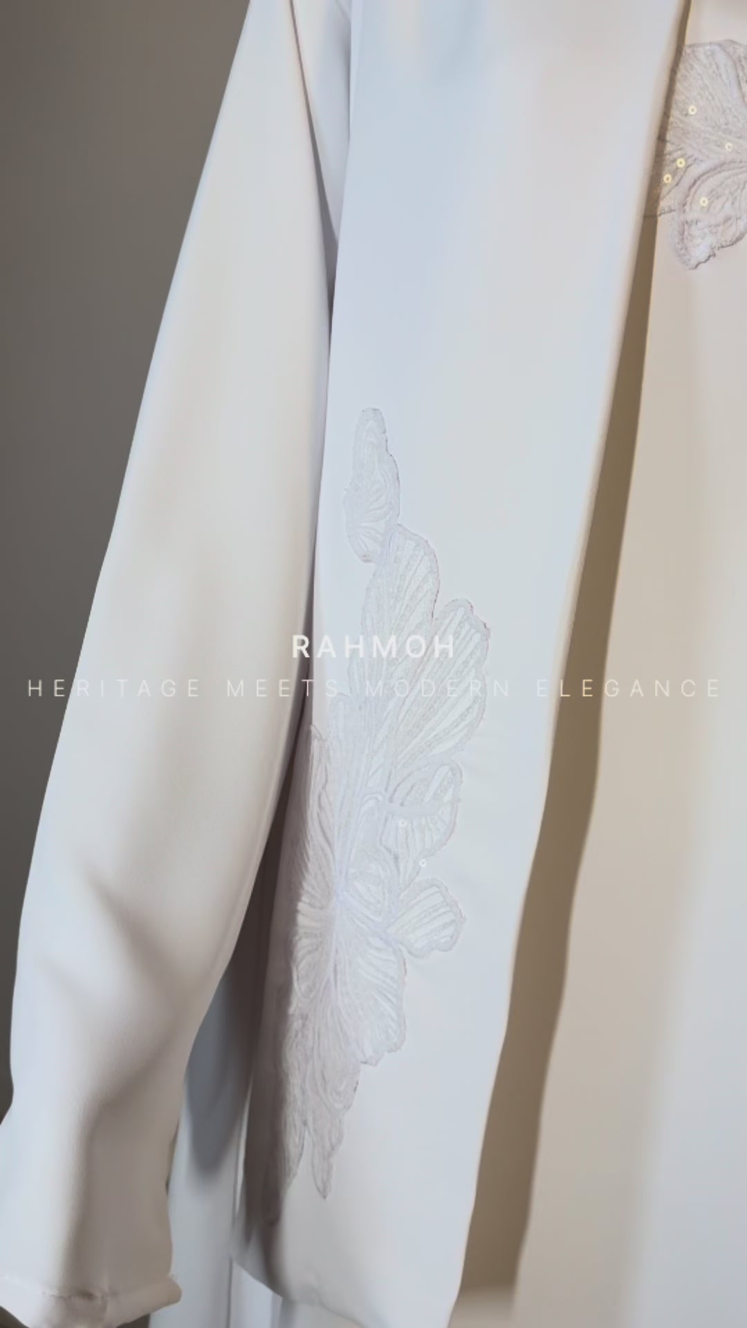 Lace Trim Abaya
