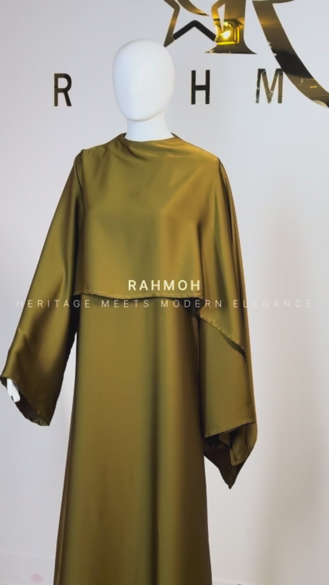 One-Sided Cape Dress