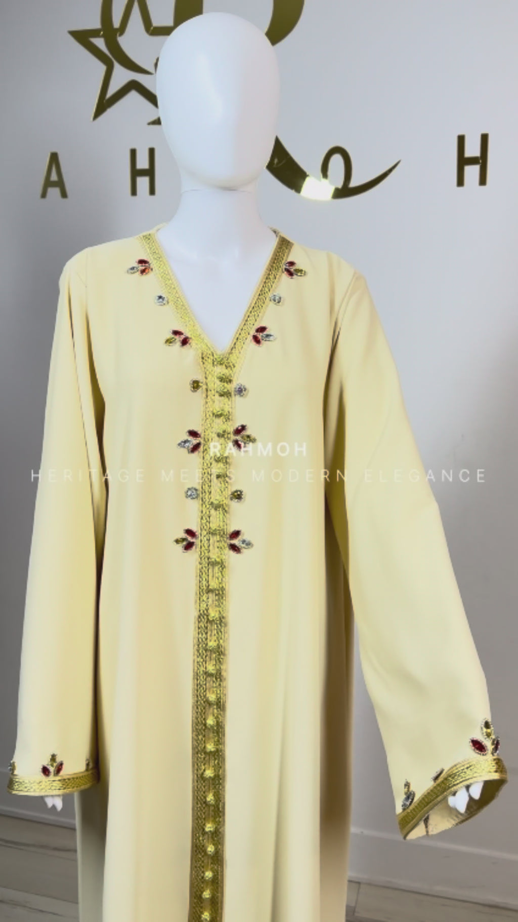 Rhinestone Moroccan Kaftan