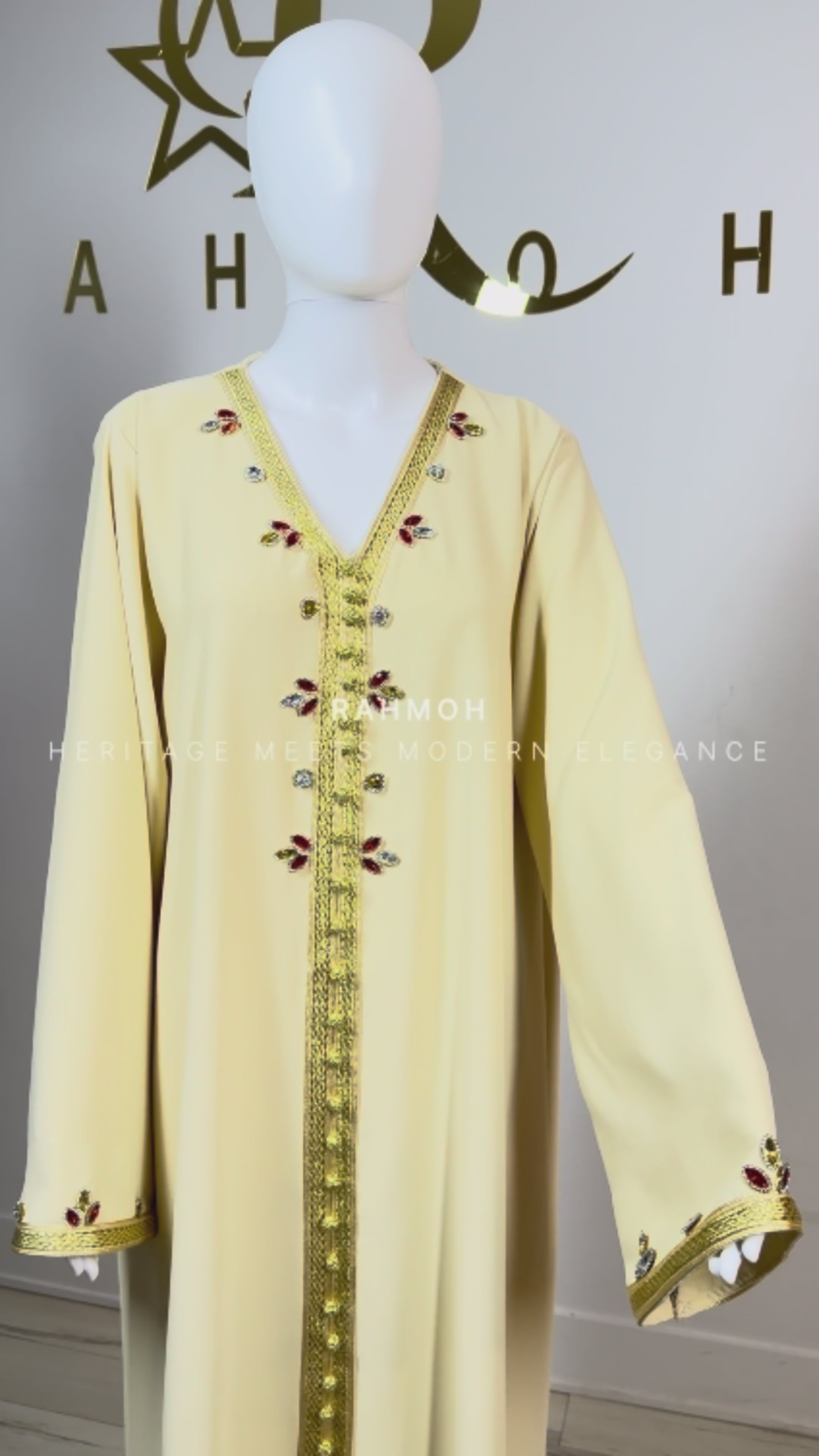 Rhinestone Moroccan Kaftan