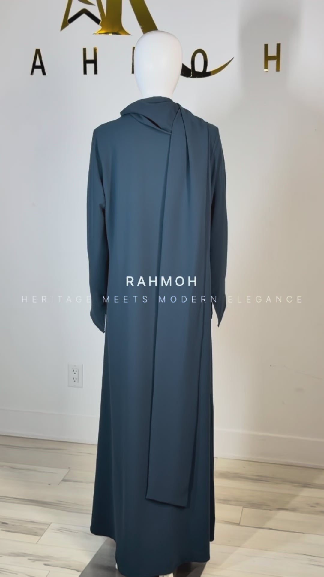 Lace Trim Abaya