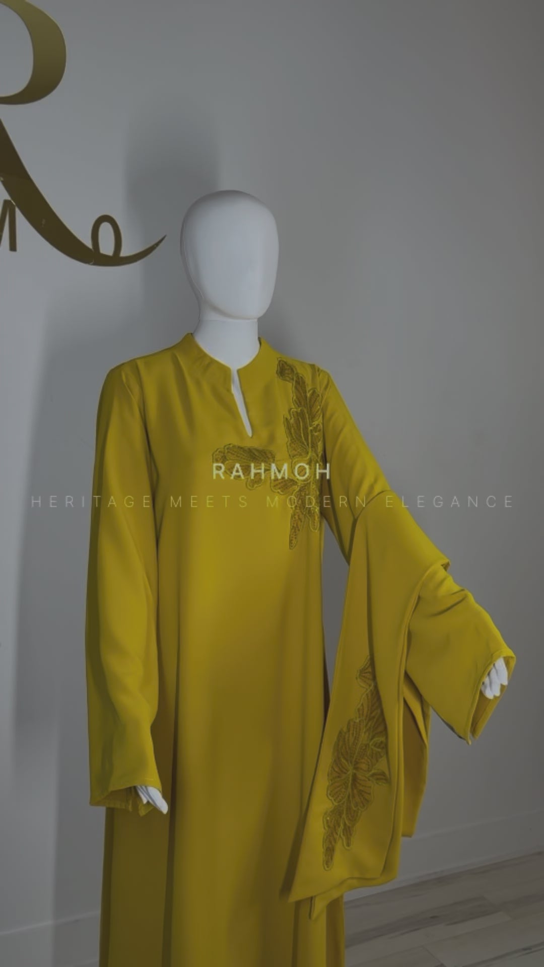 Lace Trim Abaya