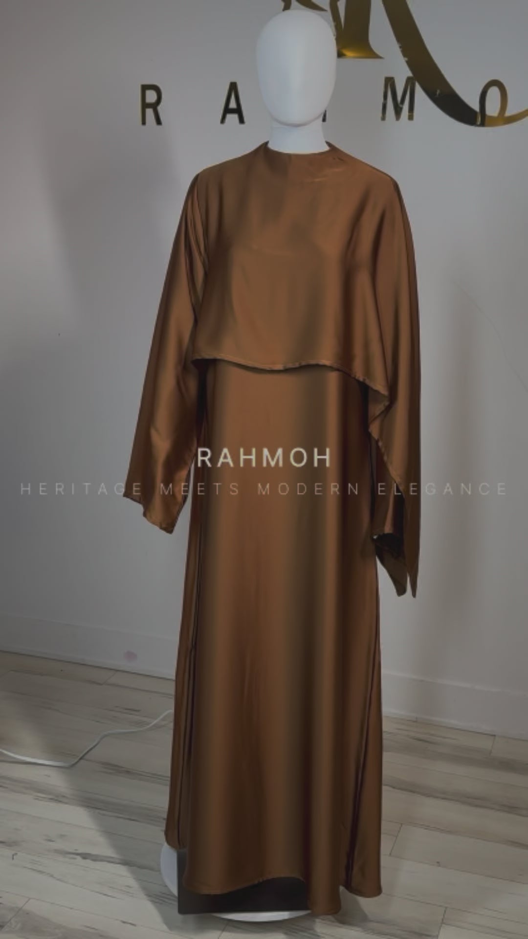 One-Sided Cape Dress