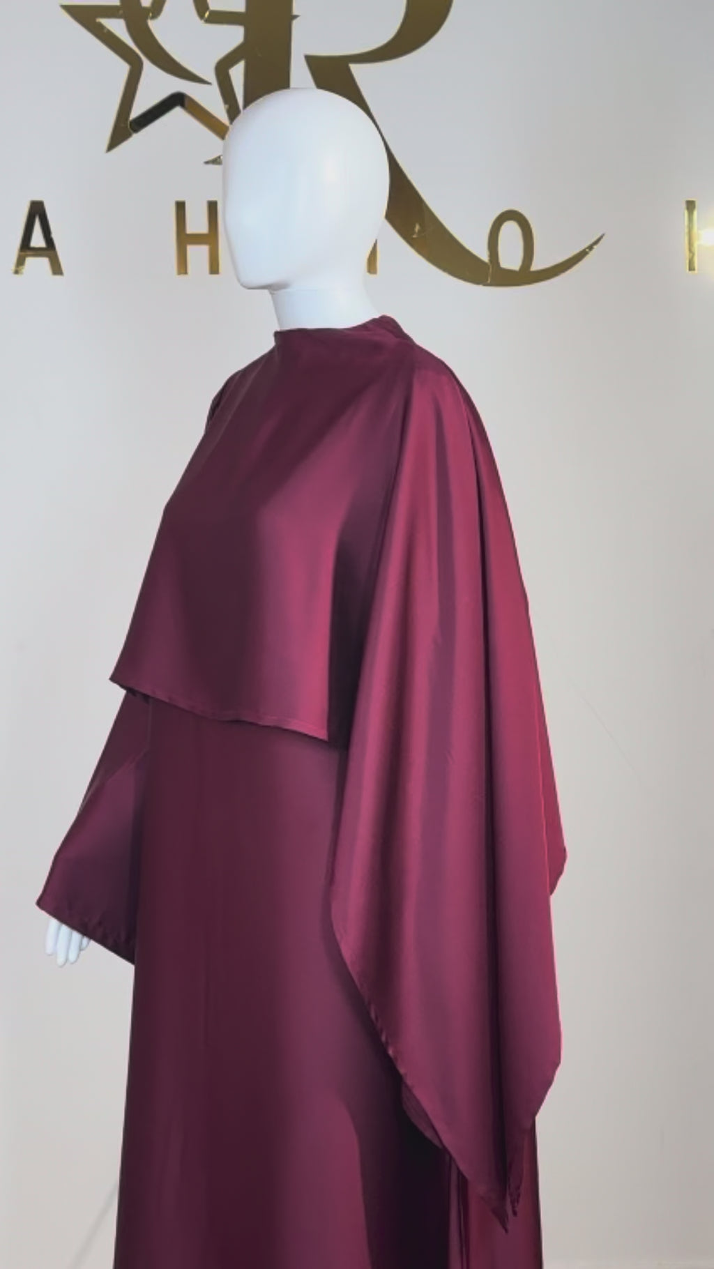 One-Sided Cape Dress