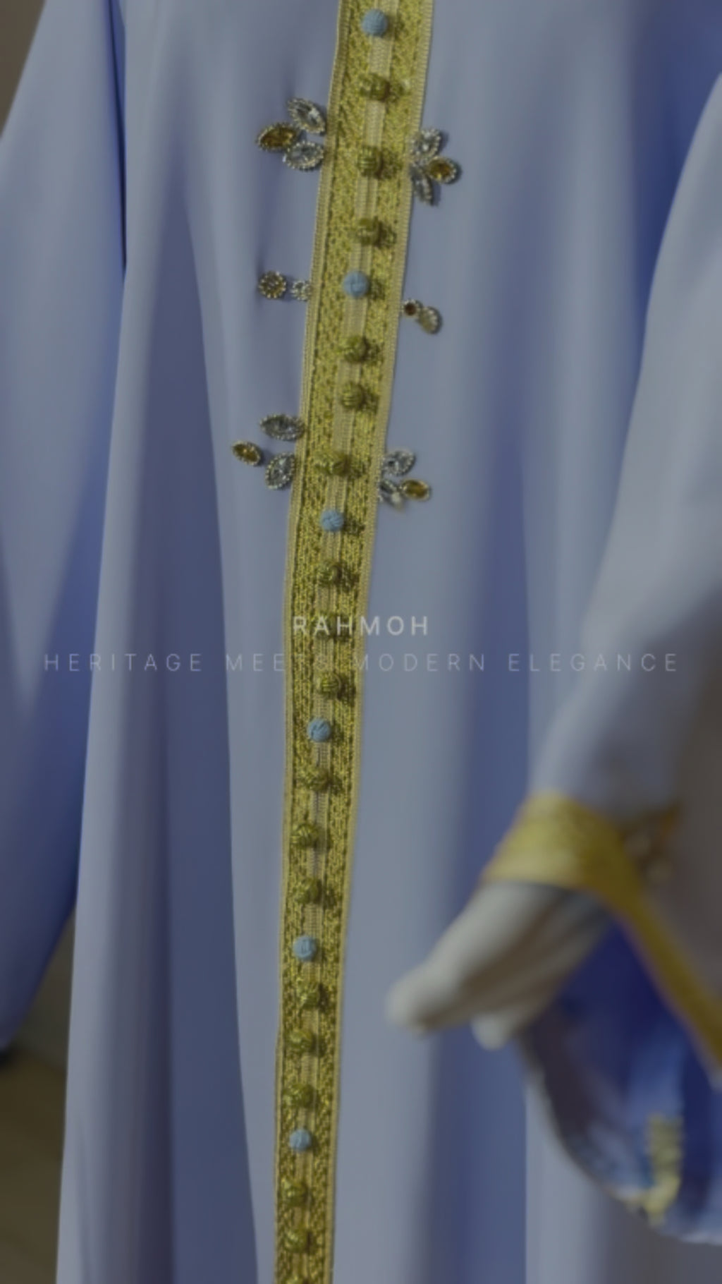 Rhinestone Moroccan Kaftan