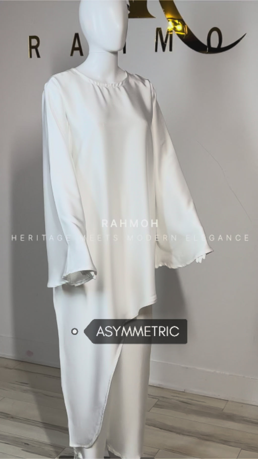 Asymmetric Satin Silk Co-ord Set
