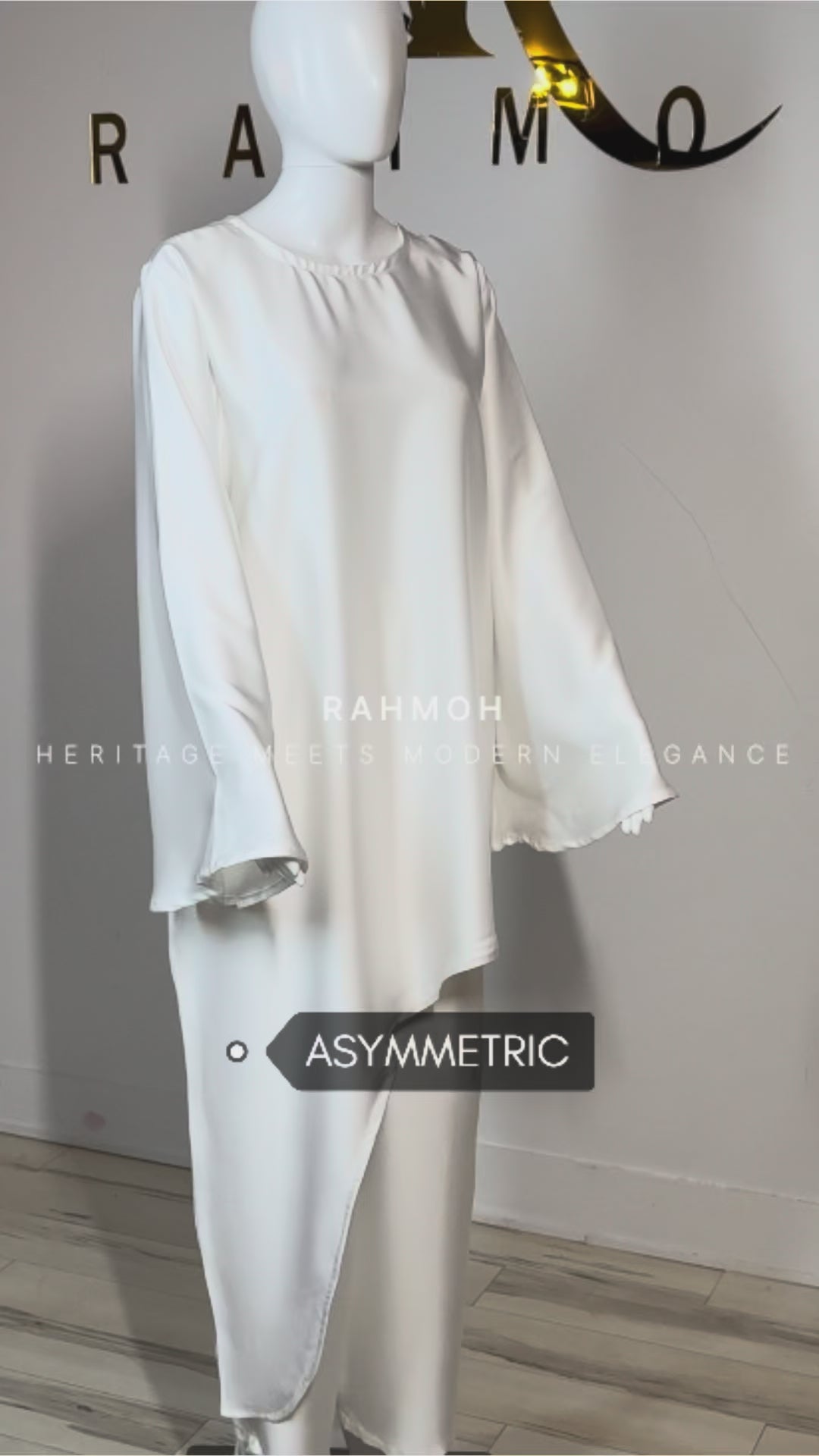 Asymmetric Satin Silk Co-ord Set