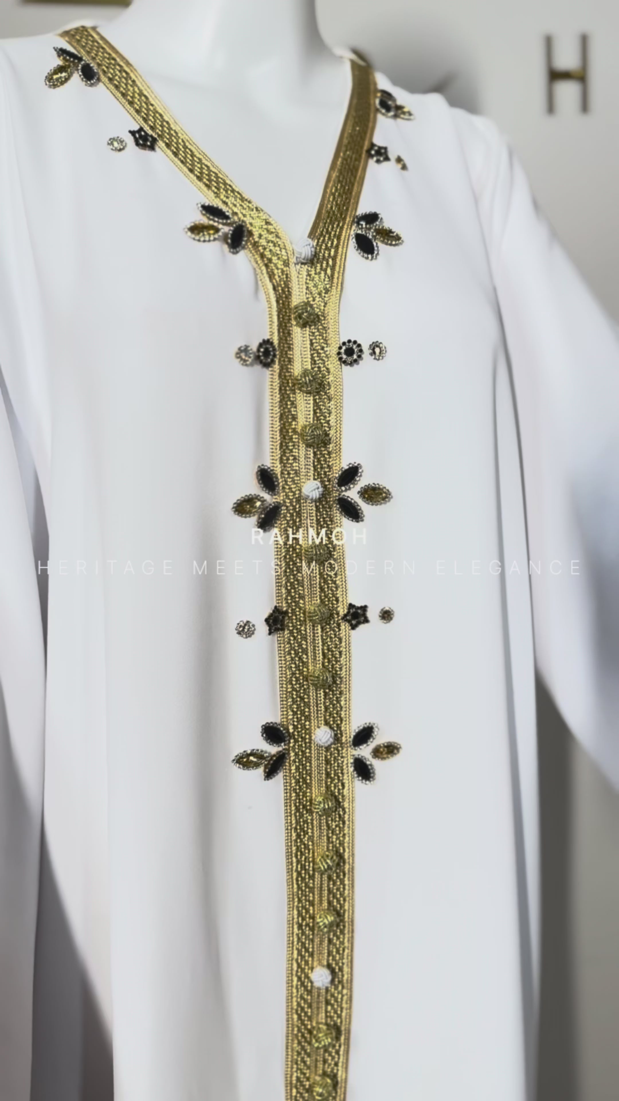 Rhinestone Moroccan Kaftan