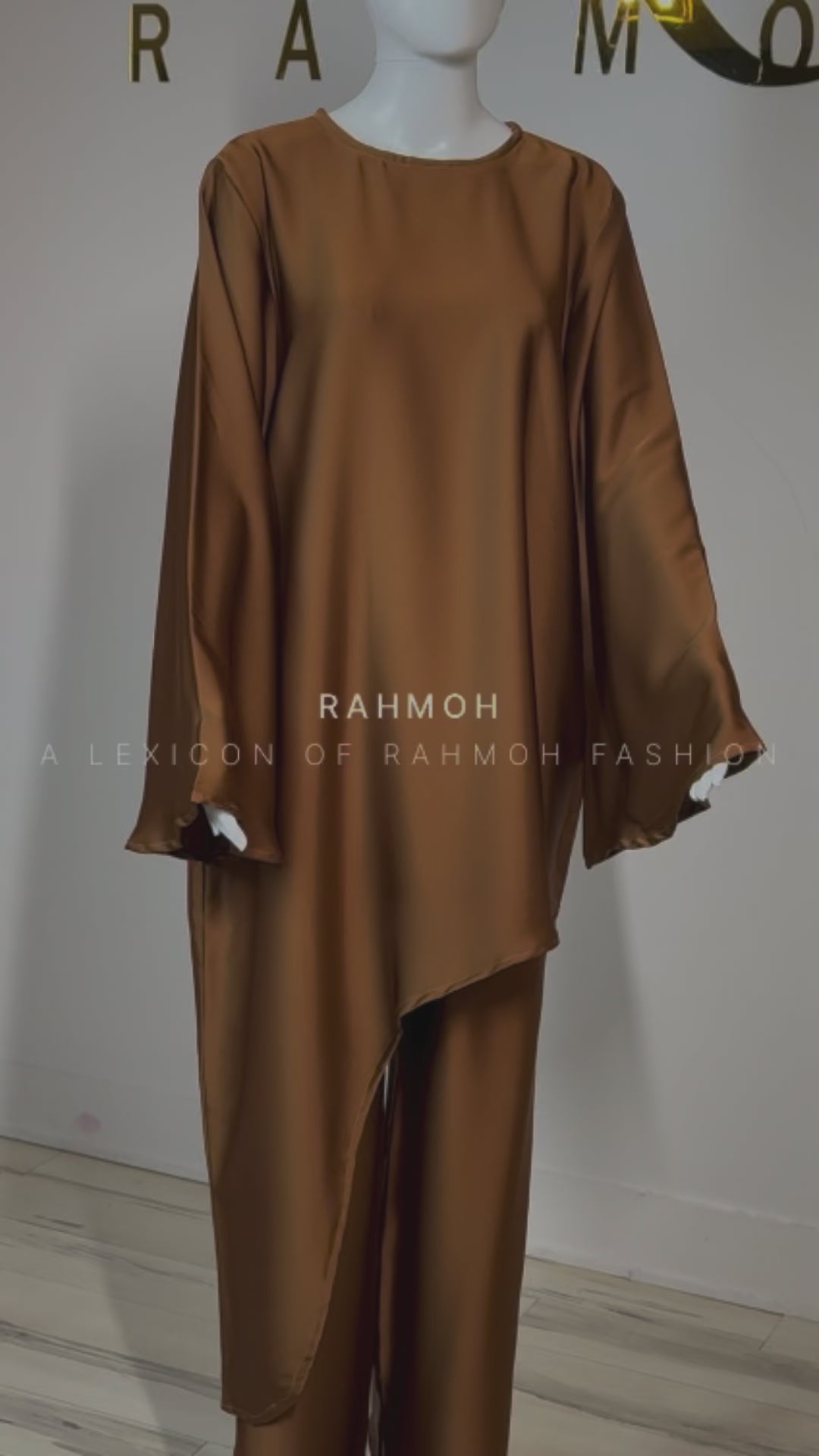 Asymmetric Satin Silk Co-ord Set