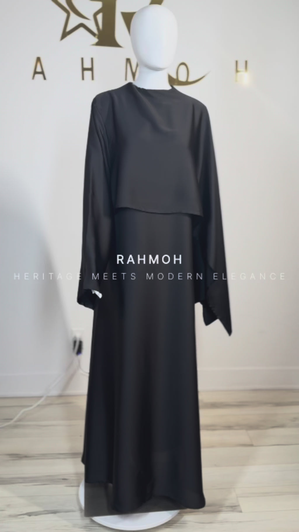 One-Sided Cape Dress