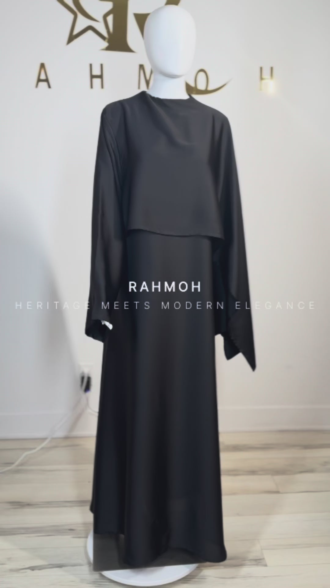 One-Sided Cape Dress