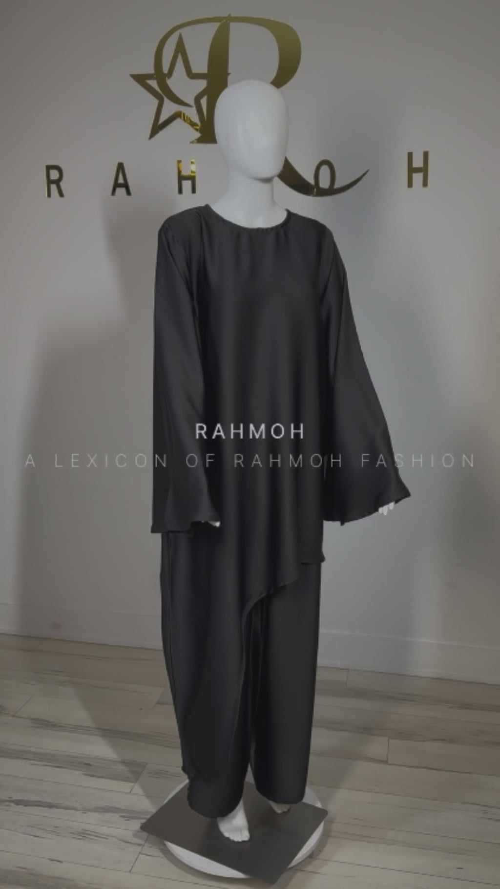 Asymmetric Satin Silk Co-ord Set