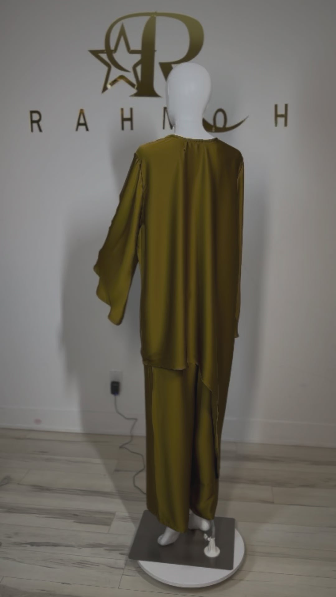 Asymmetric Satin Silk Co-ord Set