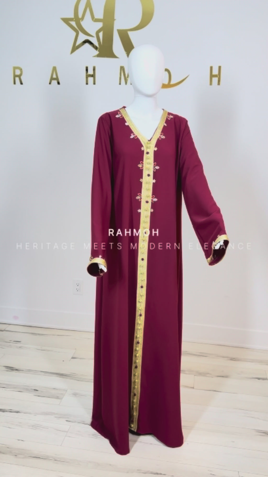 Rhinestone Moroccan Kaftan